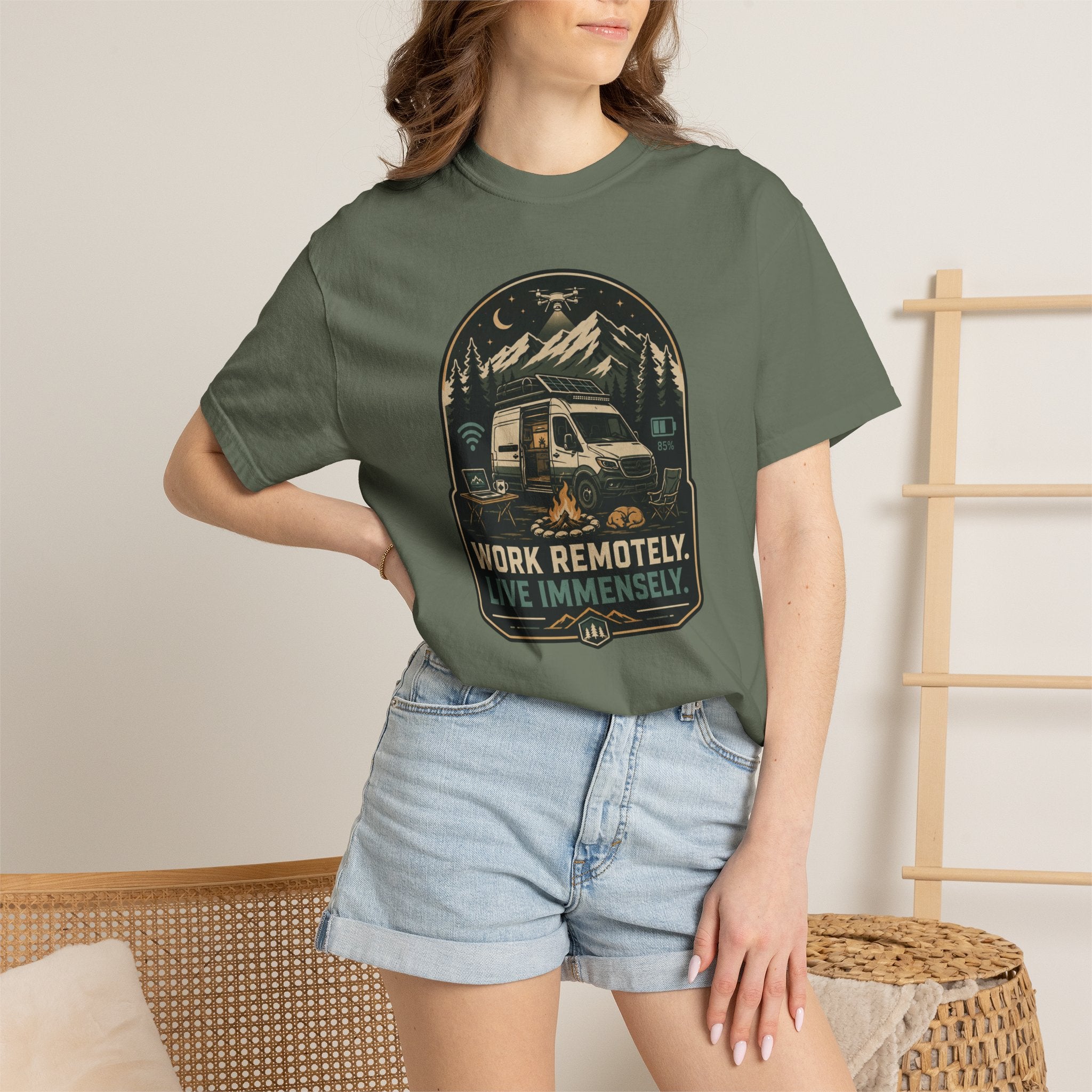 Work Remotely Live Immensely - T-Shirt
