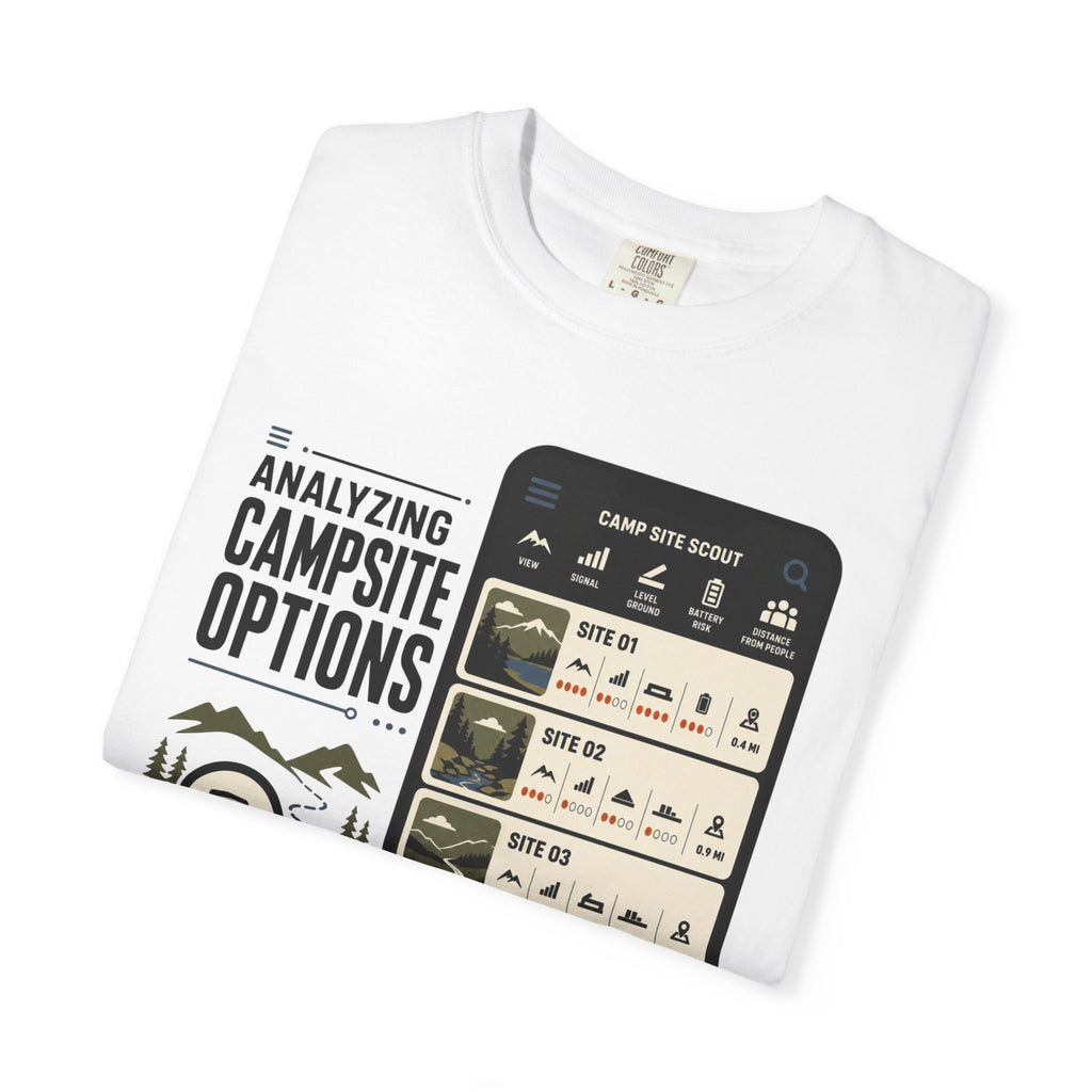Analyzing Campsite Options - T-Shirt