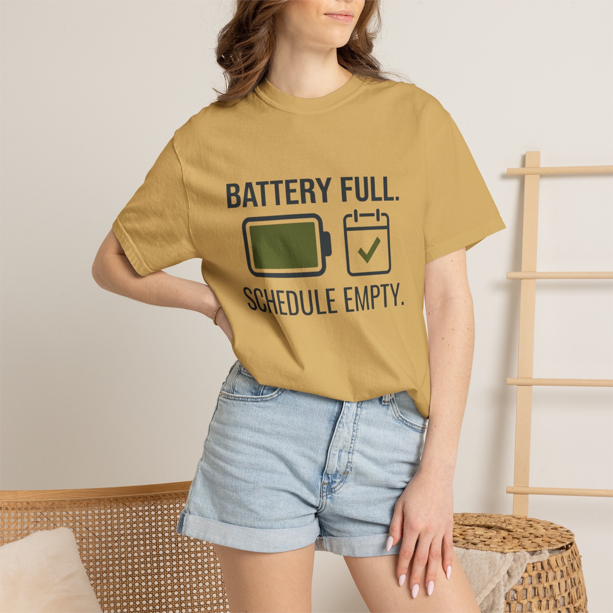 Battery Full Schedule Empty - T-Shirt
