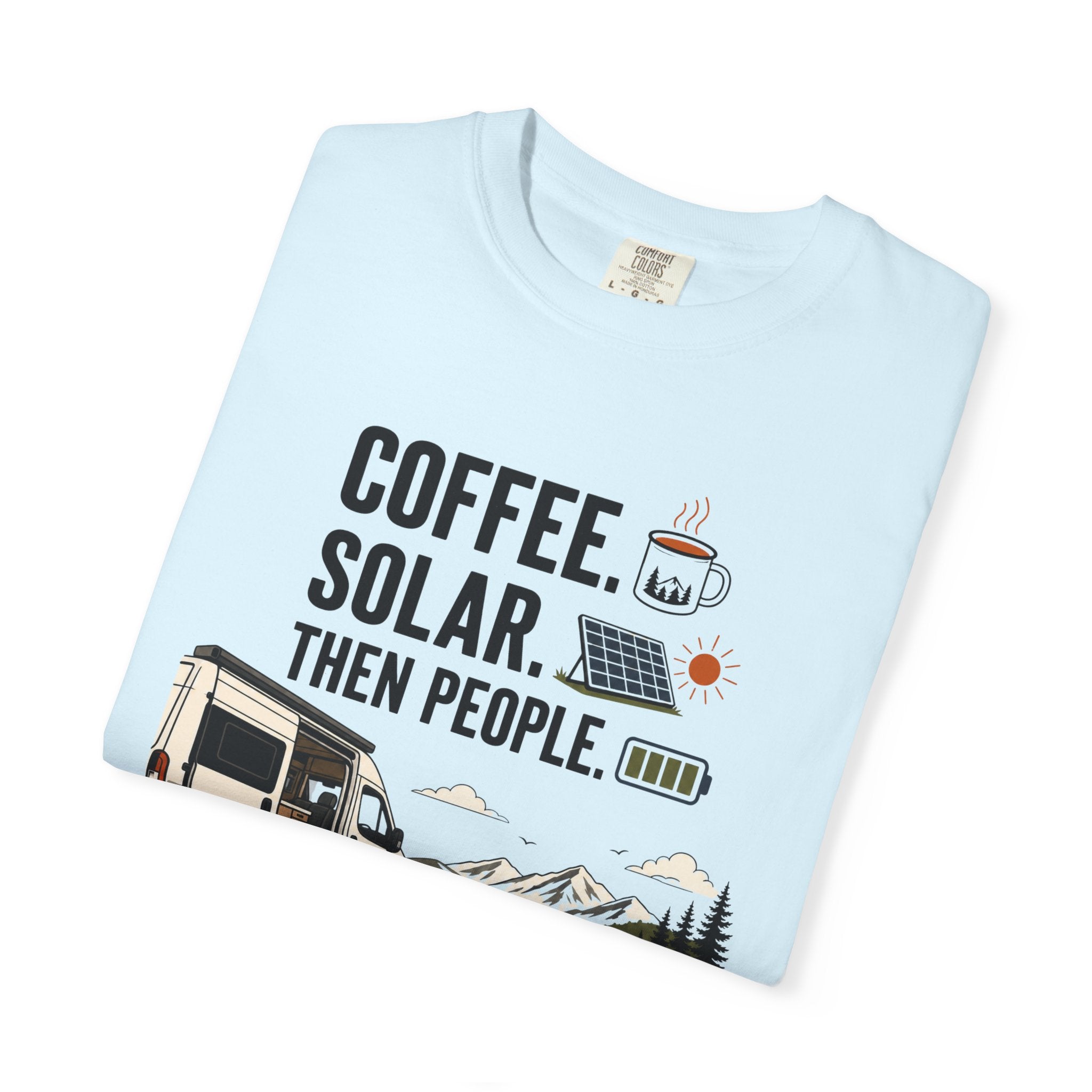 Coffee Solar Then People - T-Shirt