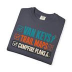 Van Keys Trail Maps Campfire Plans - T-Shirt