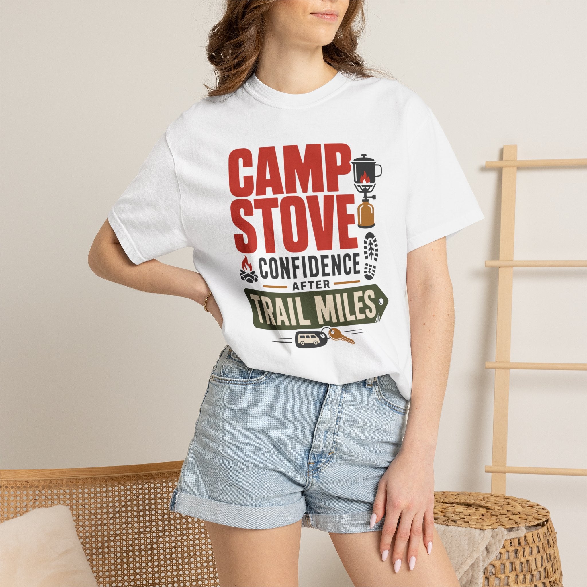 Camp Stove Confidence After Trail Miles - T-Shirt