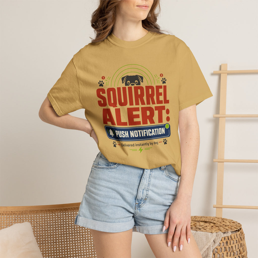 Squirrel Alert Push Notification - T-Shirt