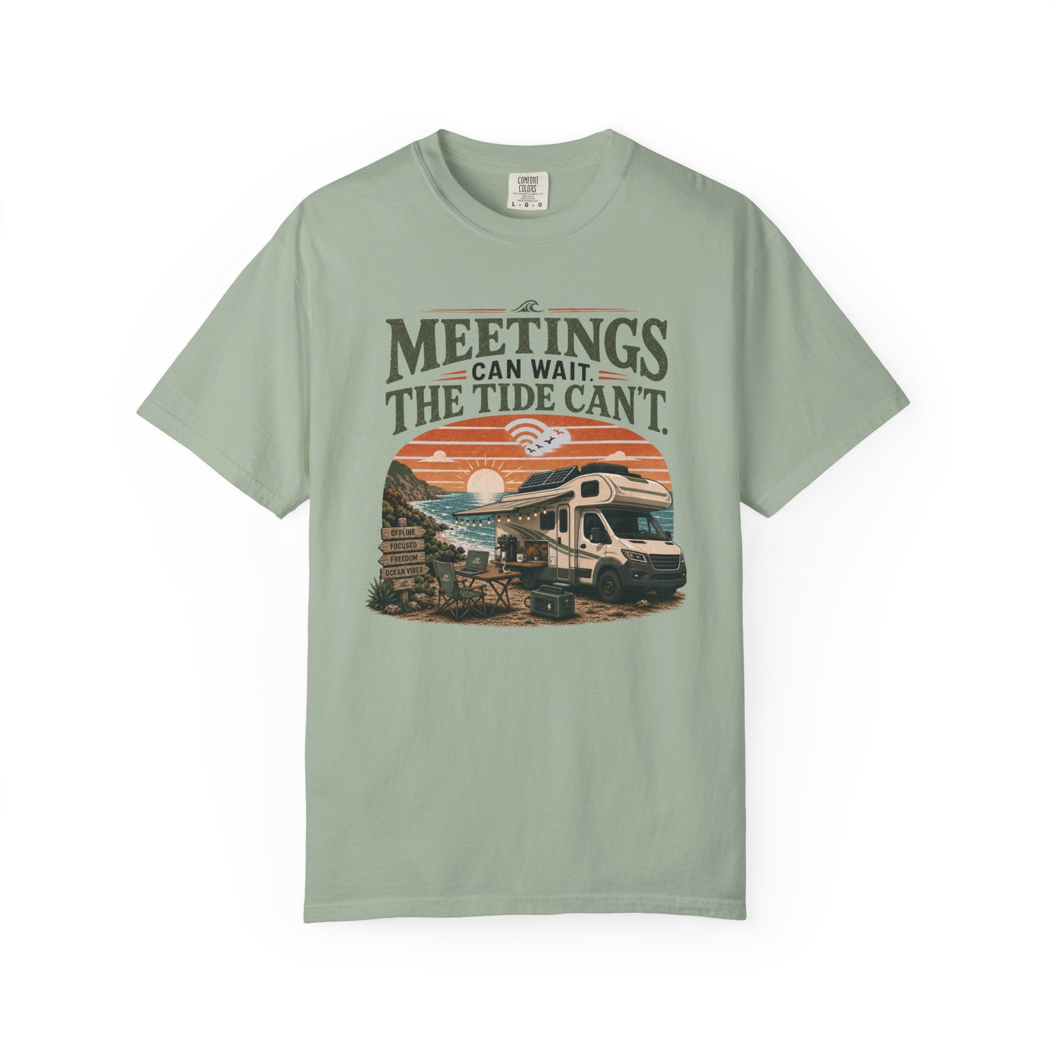 Meetings Can Wait The Tide Can't - T-Shirt