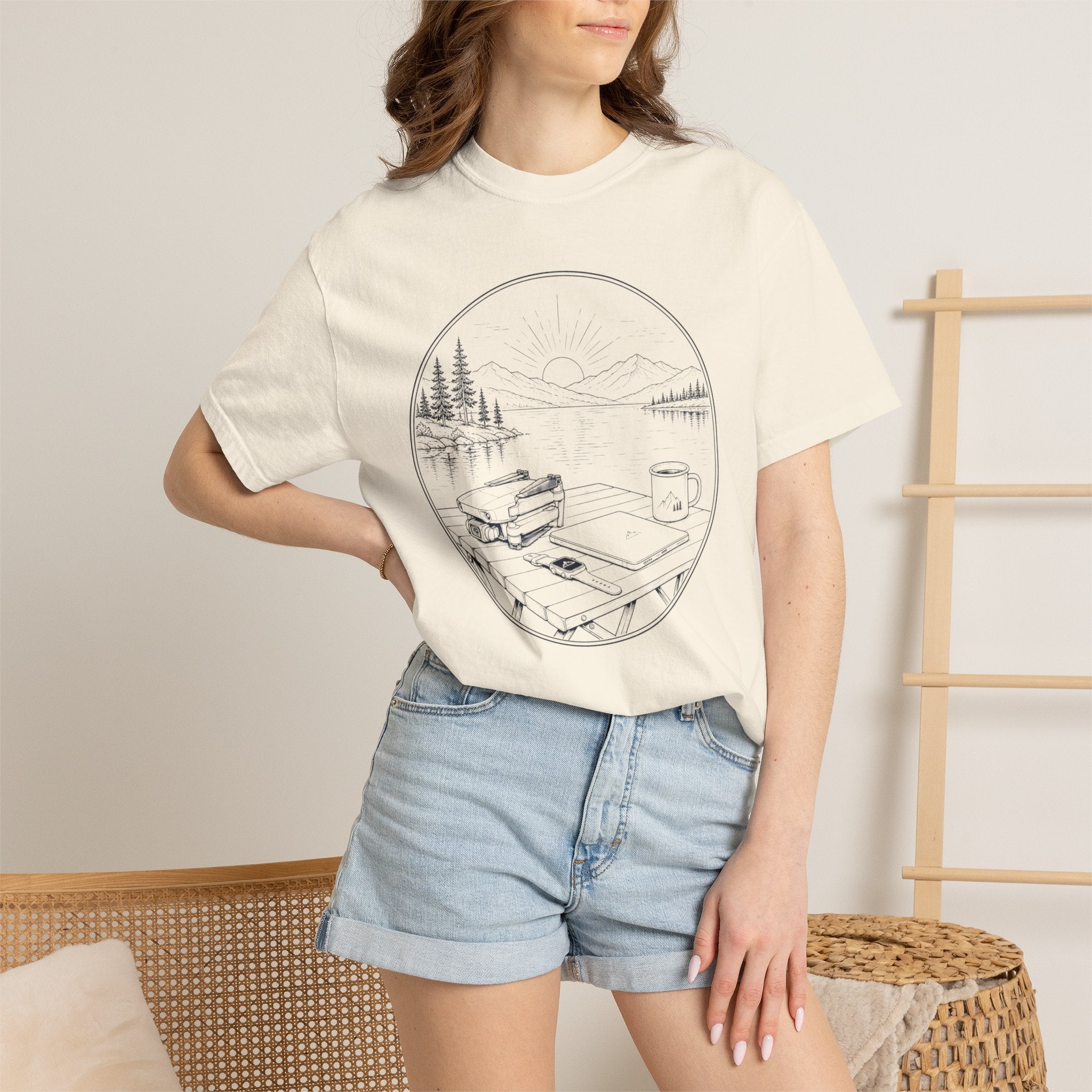 Launch Drone Before Coffee Gets Cold - T-Shirt