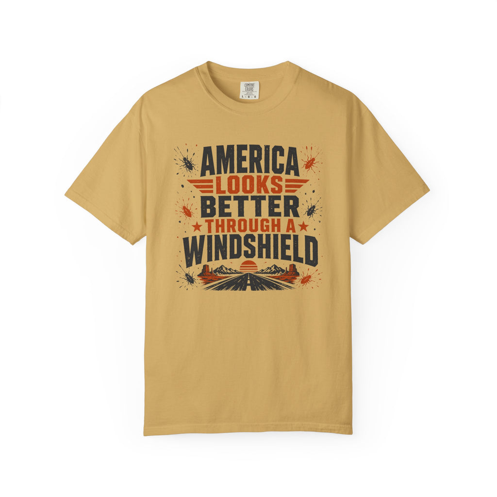 America Looks Better Through A Windshield - T-Shirt
