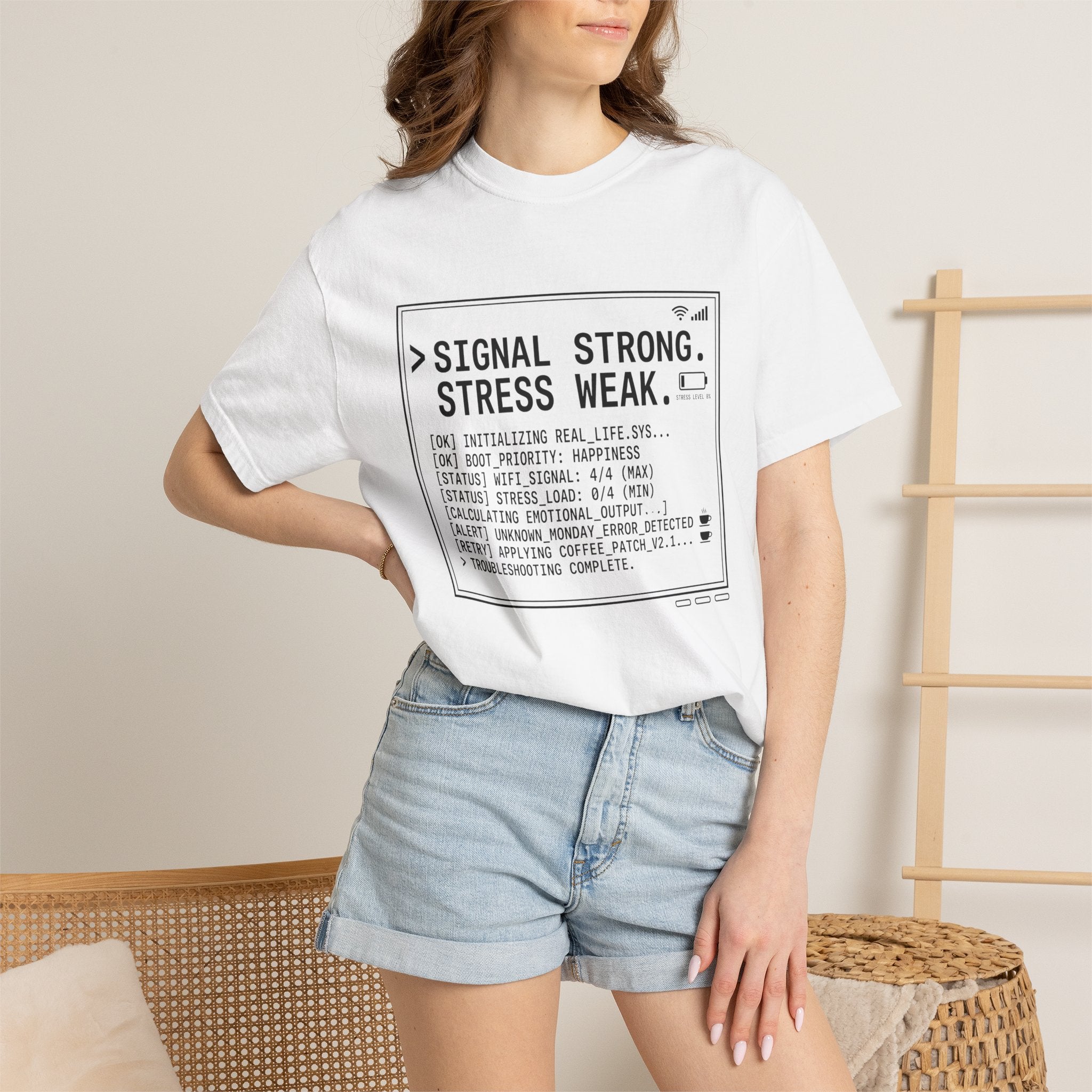 Signal Strong Stress Weak - T-Shirt