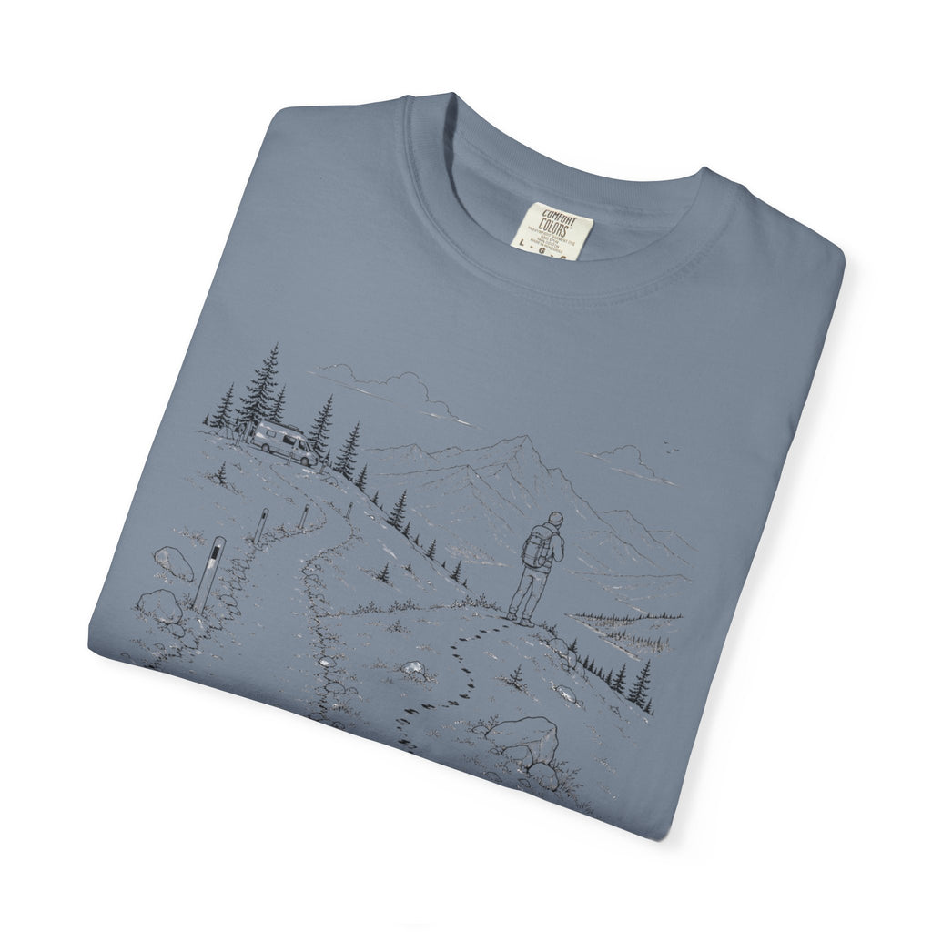 Van Parked Curiosity Kept Climbing - T-Shirt