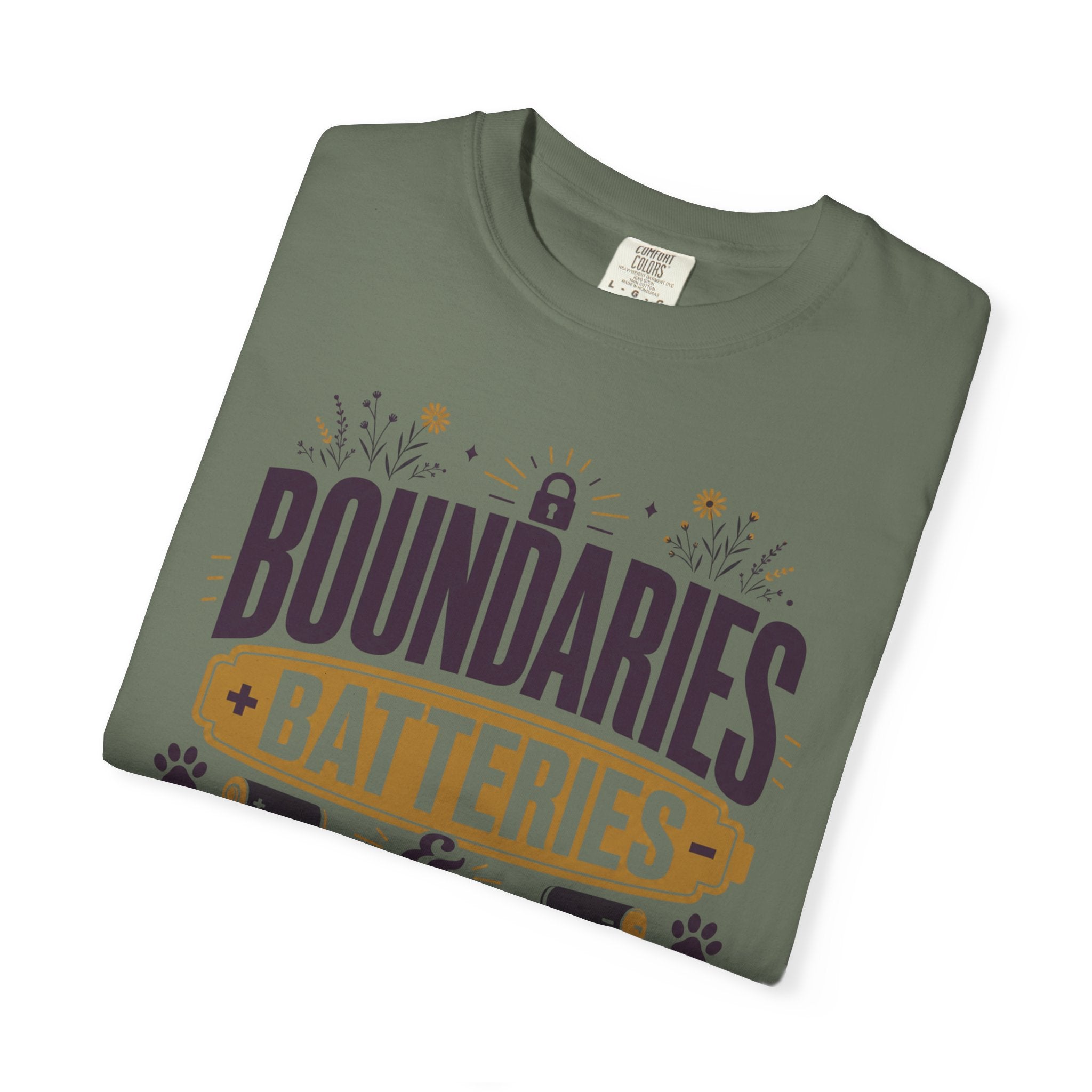 Boundaries Batteries And Dog Hair - T-Shirt