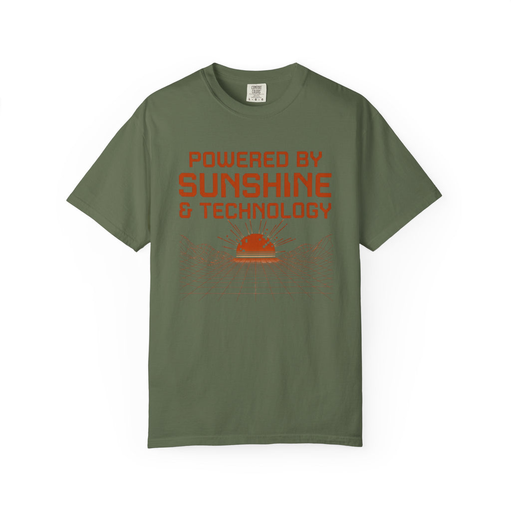 Powered By Sunshine And Technology - T-Shirt