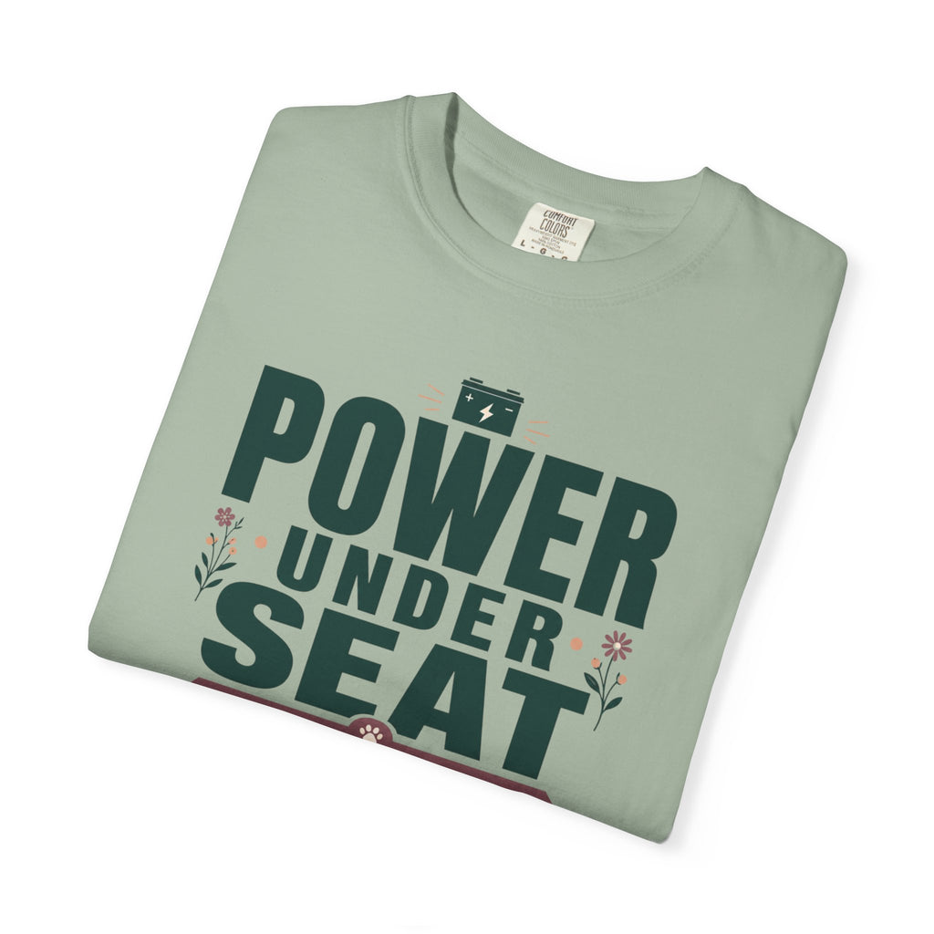 Power Under Seat Cat In Window - T-Shirt