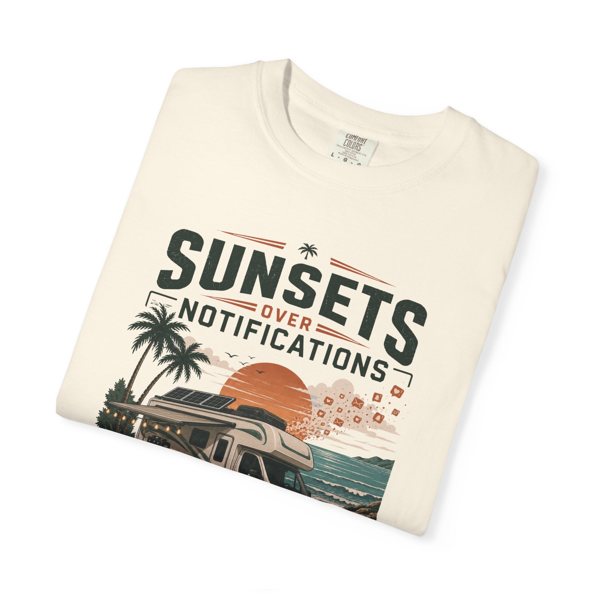 Sunsets Over Notifications - T-Shirt