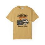 First We Check The Battery - T-Shirt