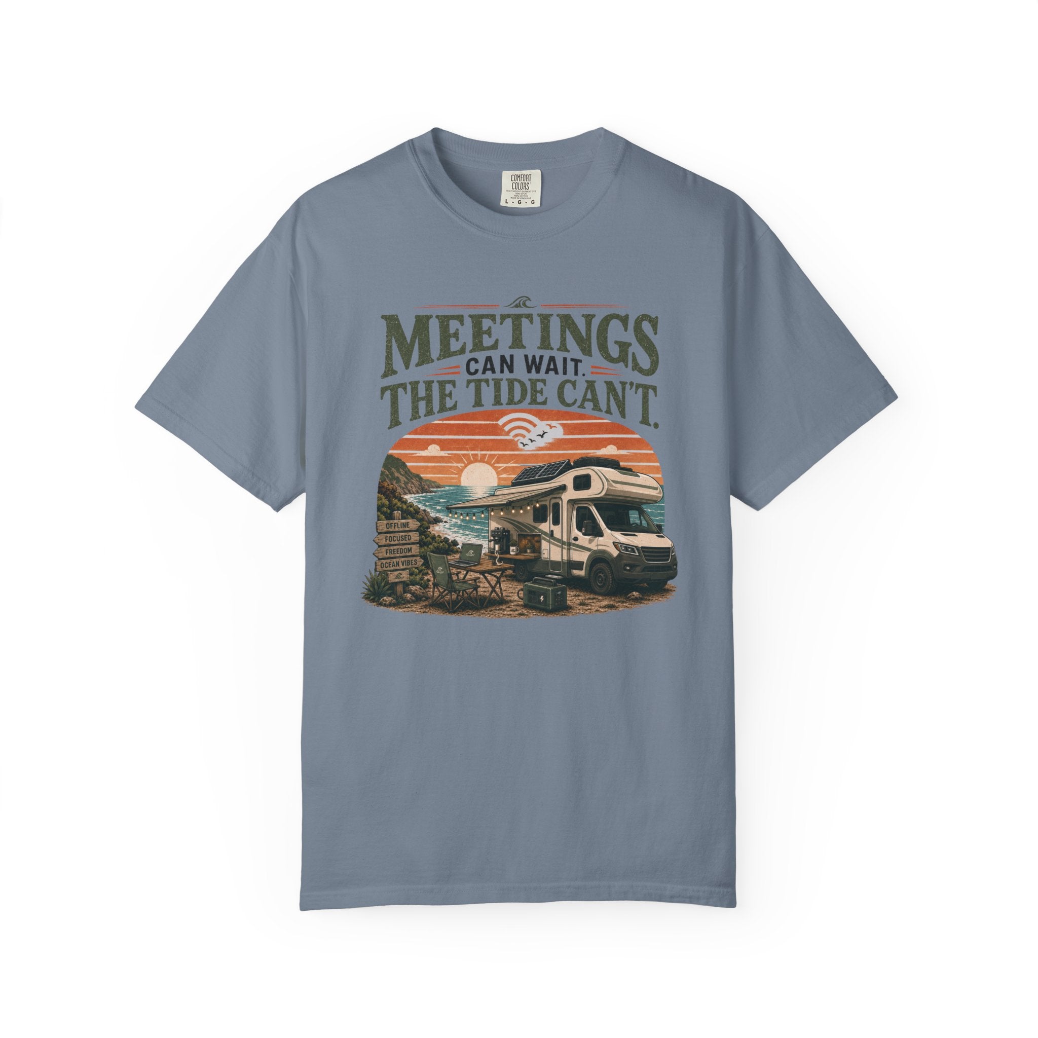 Meetings Can Wait The Tide Can't - T-Shirt