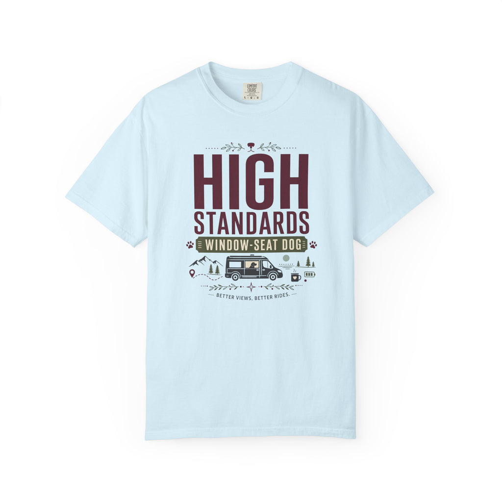 High Standards Window Seat Dog - T-Shirt