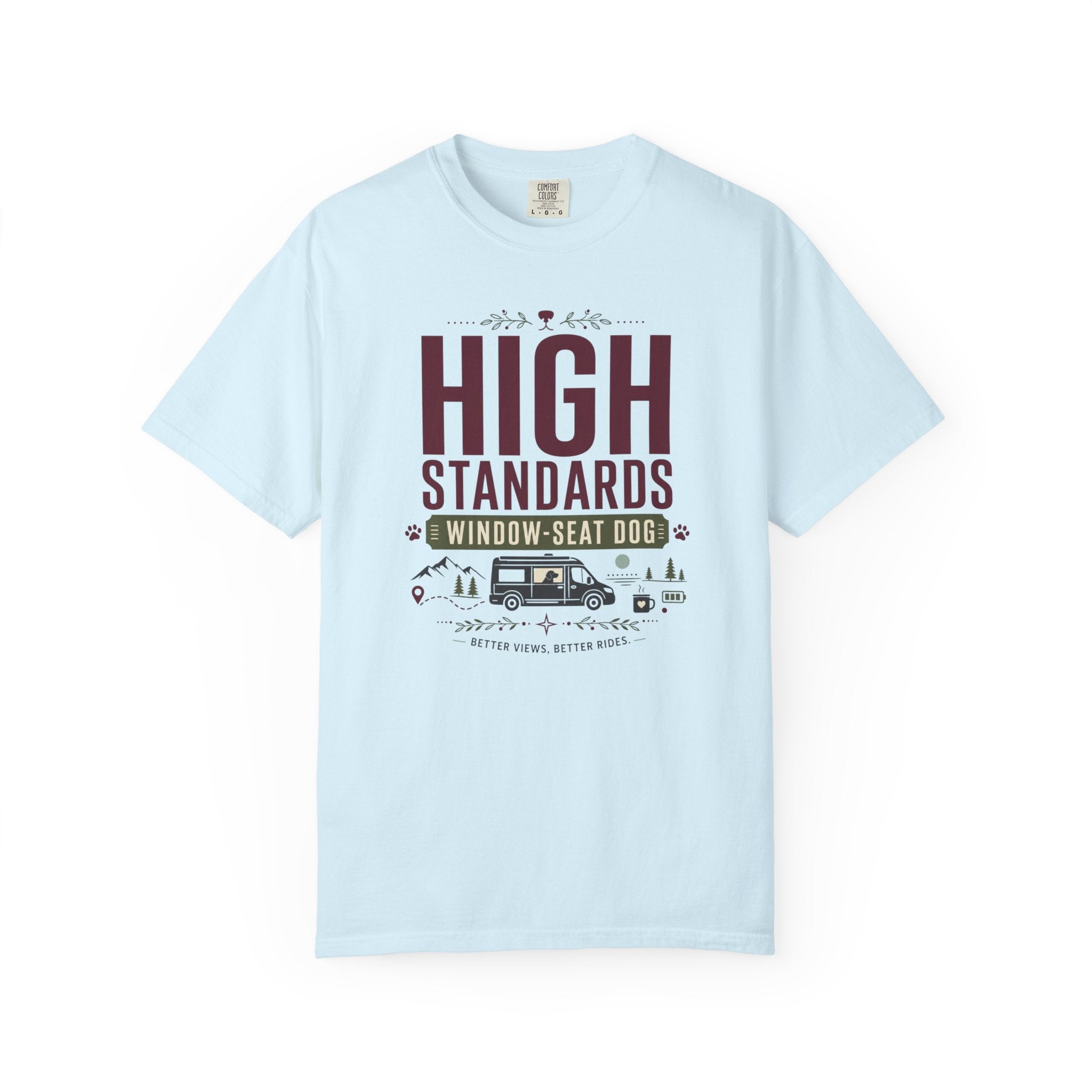 High Standards Window Seat Dog - T-Shirt