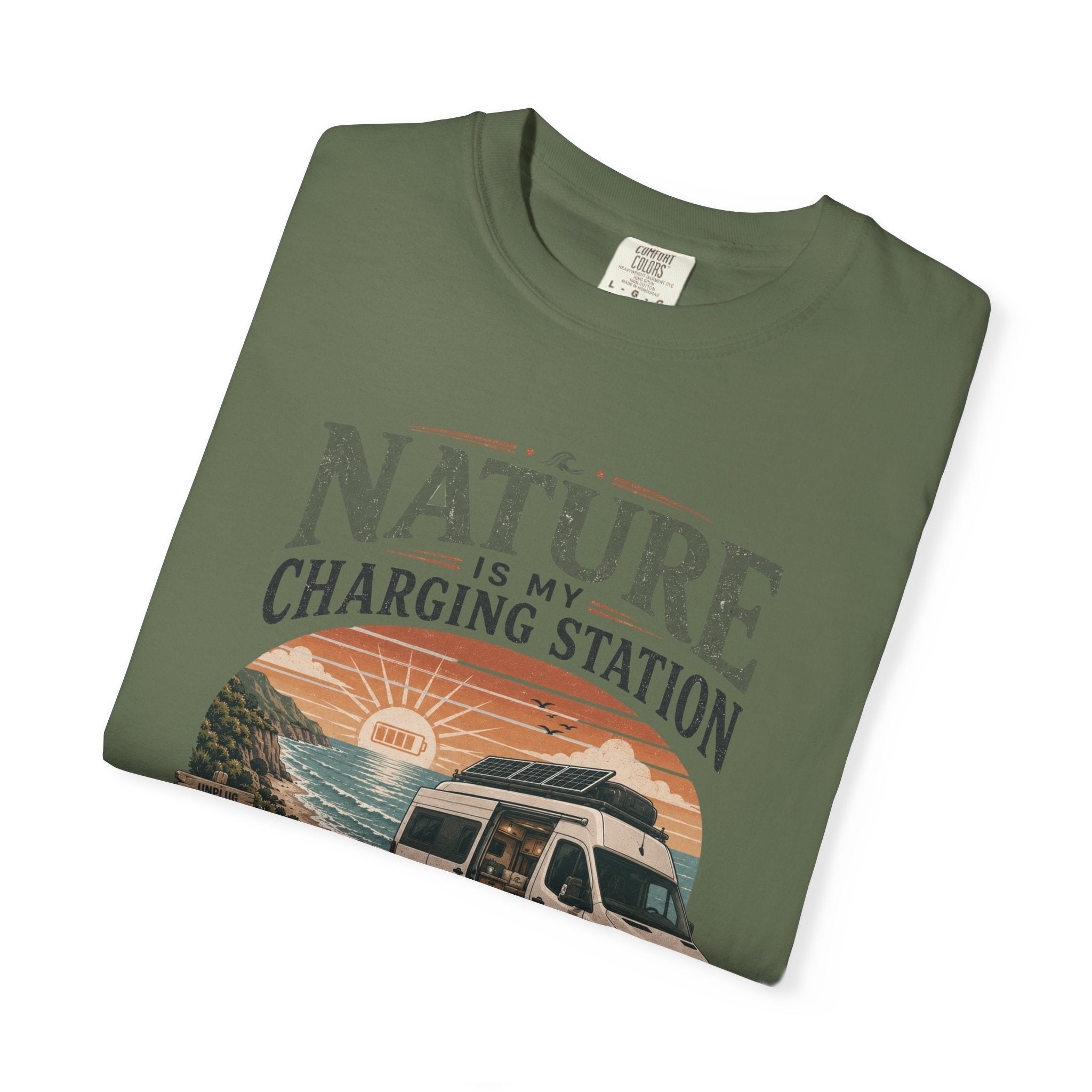 Nature Is My Charging Station - T-Shirt