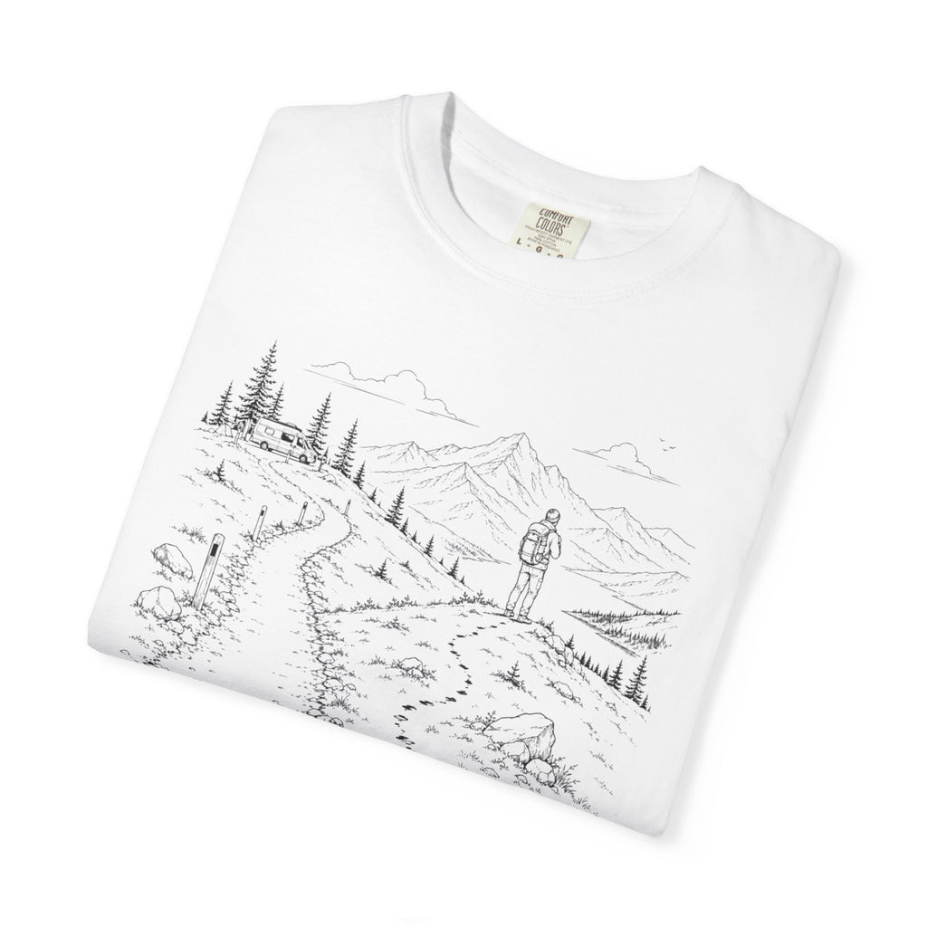 Van Parked Curiosity Kept Climbing - T-Shirt
