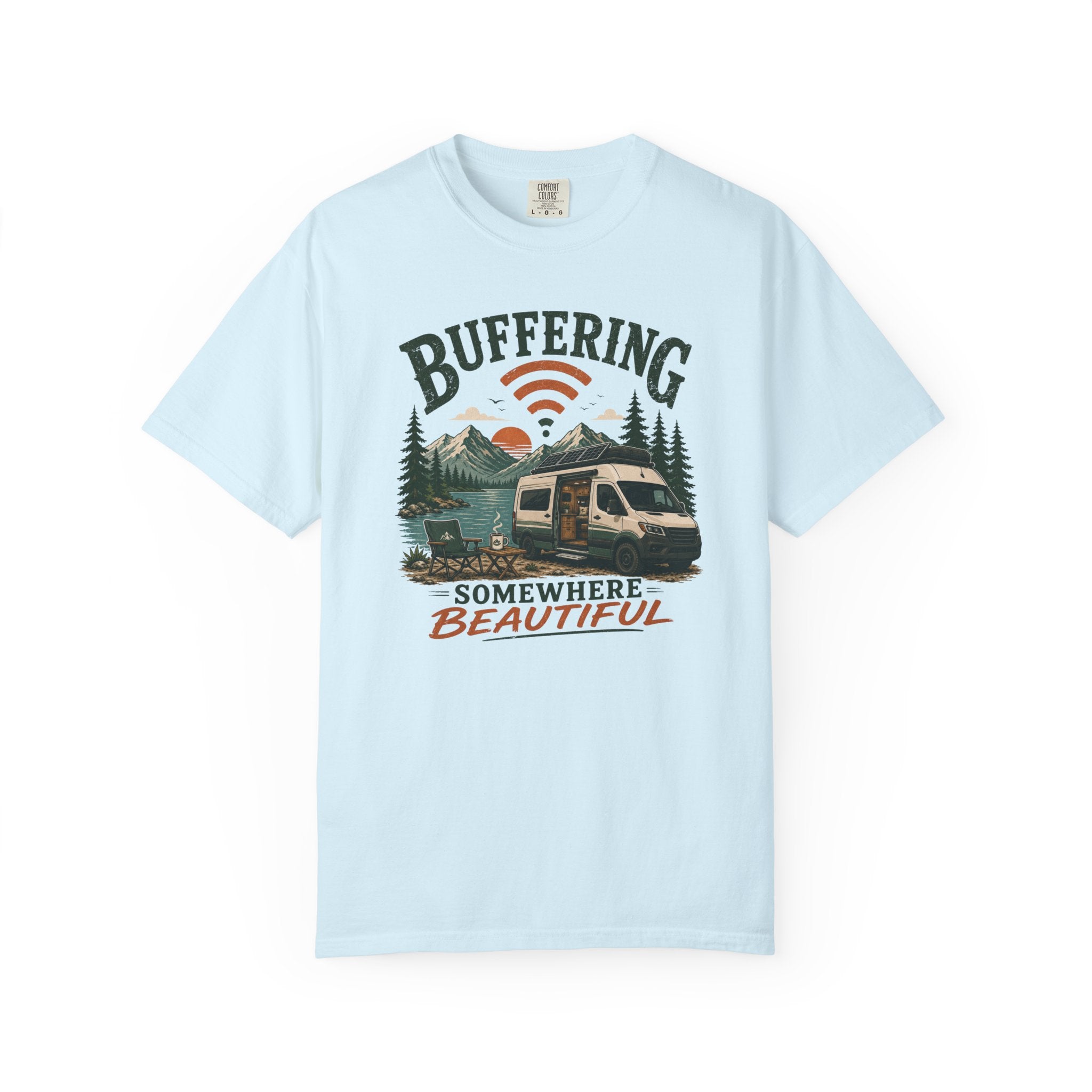 Buffering Somewhere Beautiful - T-Shirt