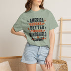 America Looks Better Through A Windshield - T-Shirt