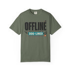 Offline But Dog Lined - T-Shirt