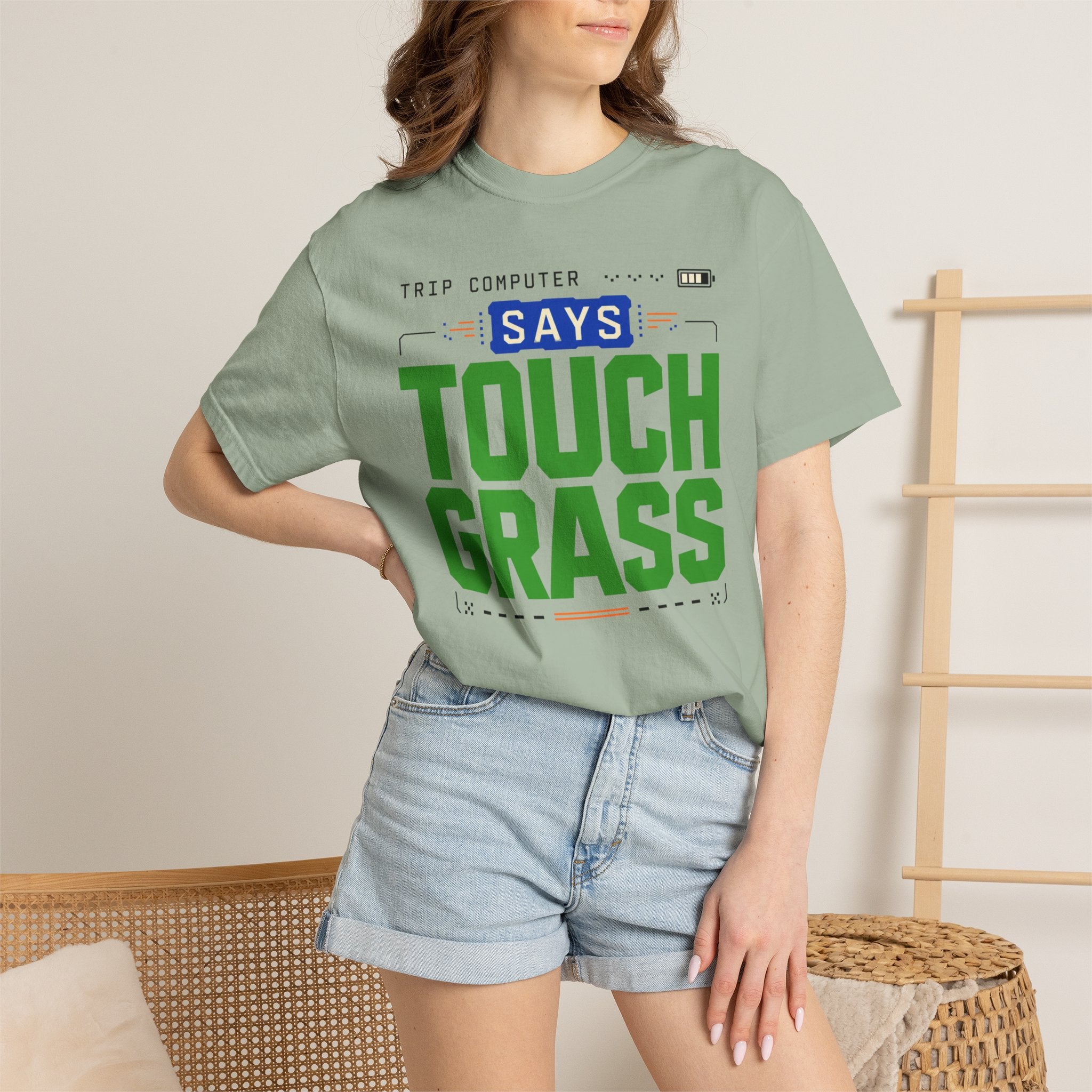 Trip Computer Says Touch Grass - T-Shirt