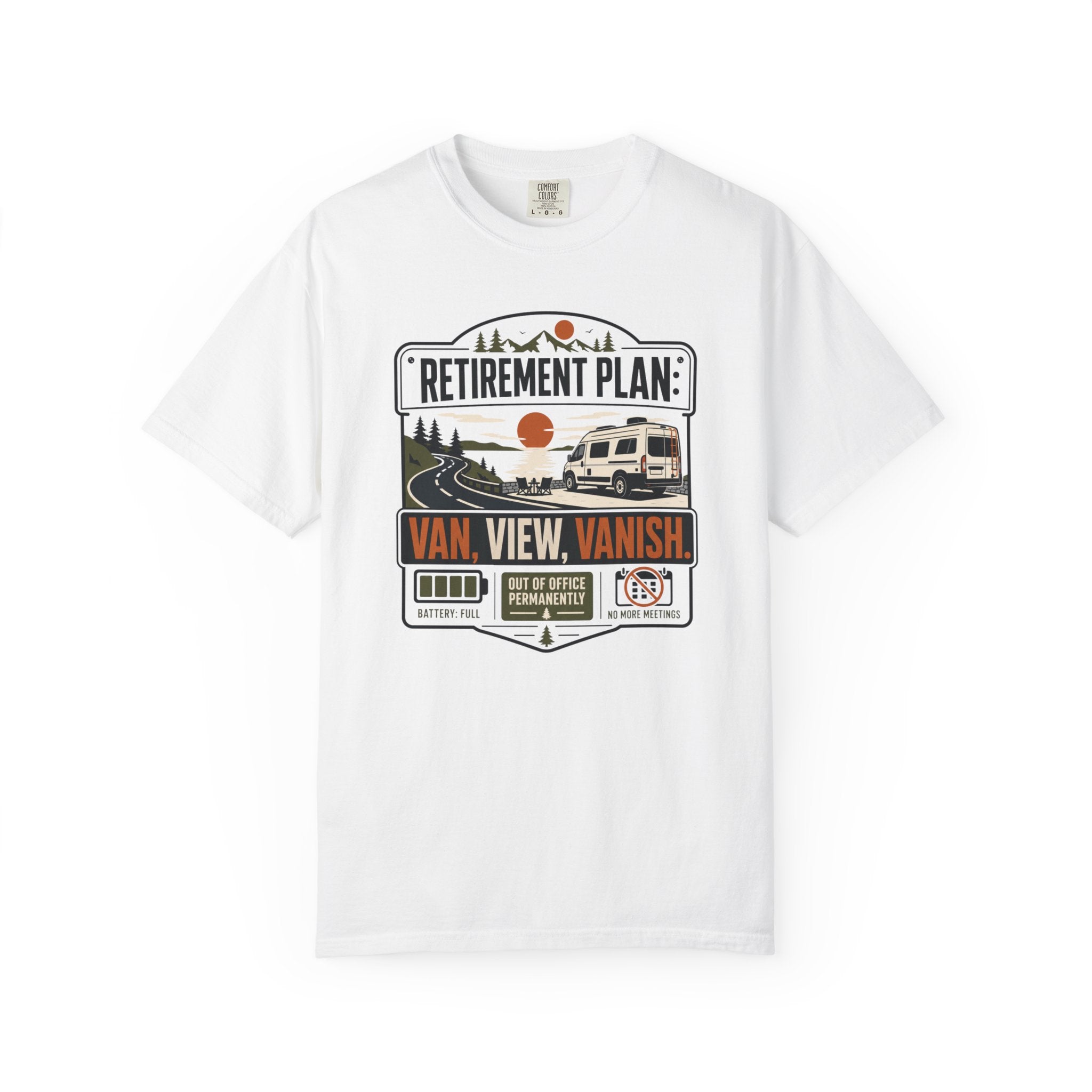Retirement Plan Van View Vanish - T-Shirt