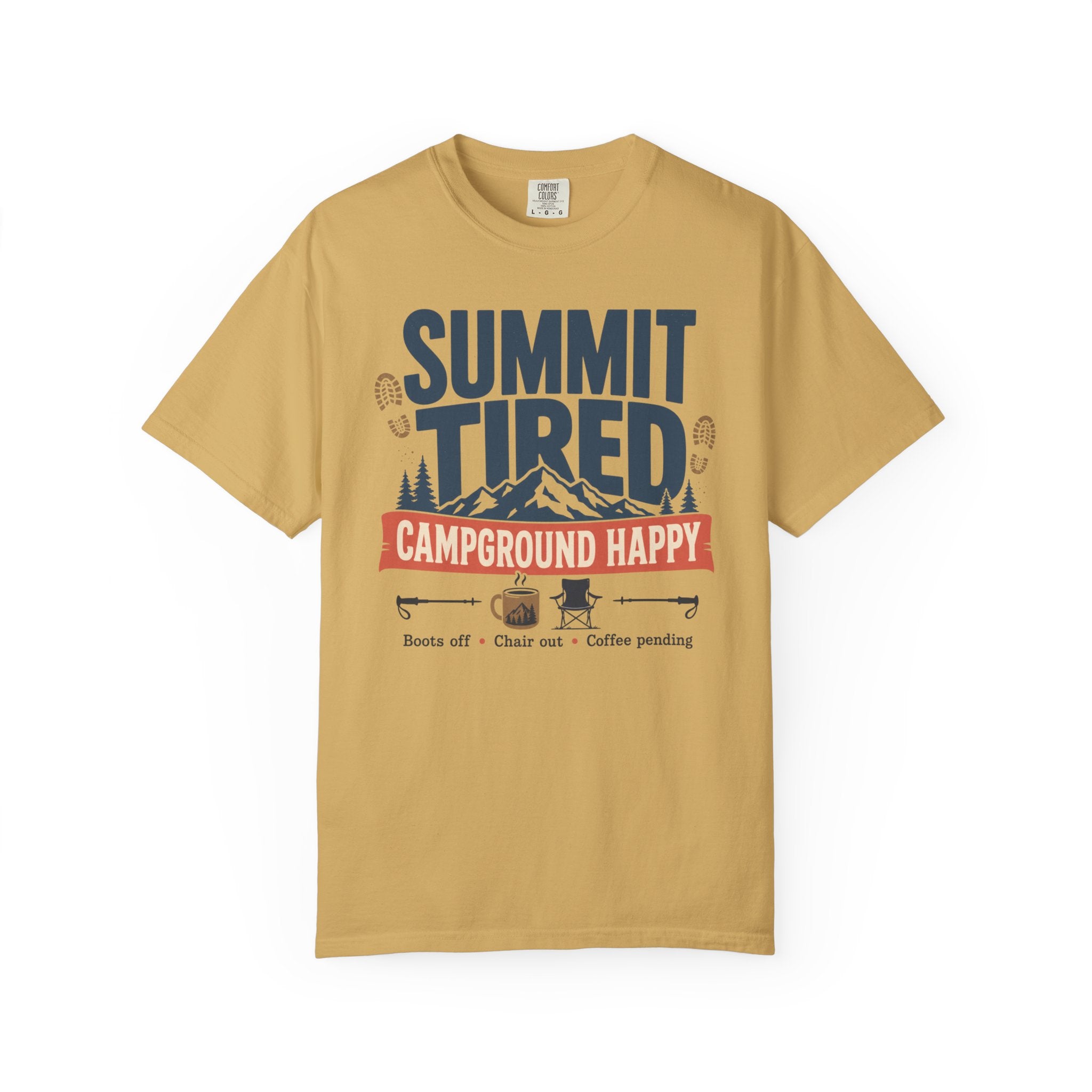 Summit Tired Campground Happy - T-Shirt