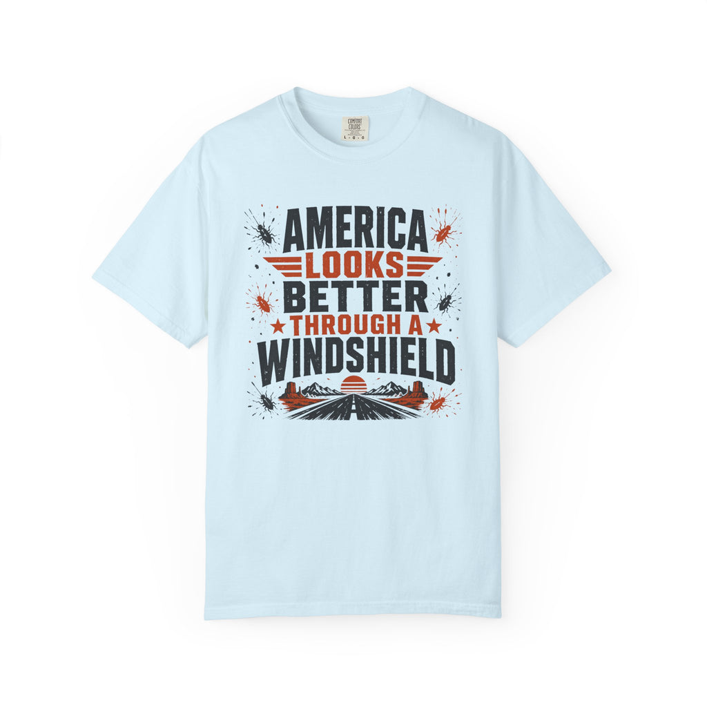America Looks Better Through A Windshield - T-Shirt