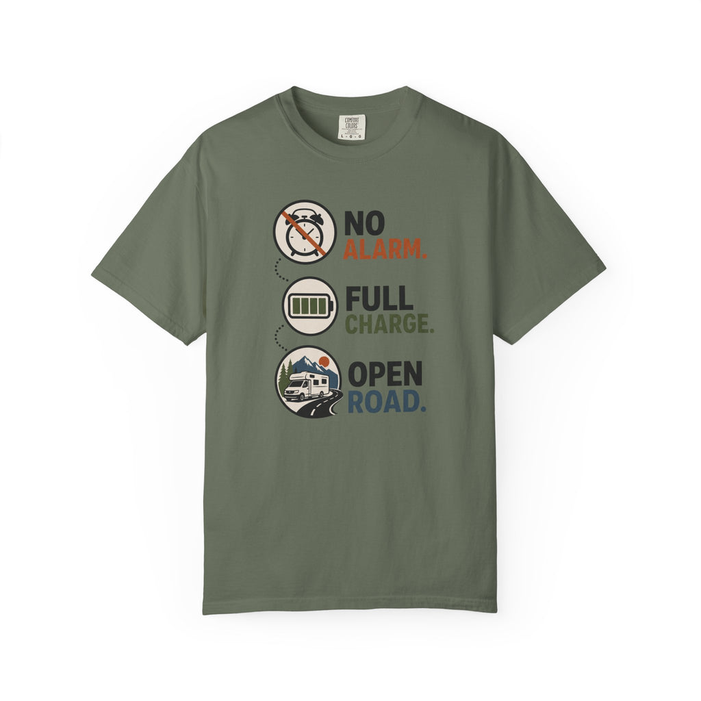 No Alarm Full Charge Open Road - T-Shirt