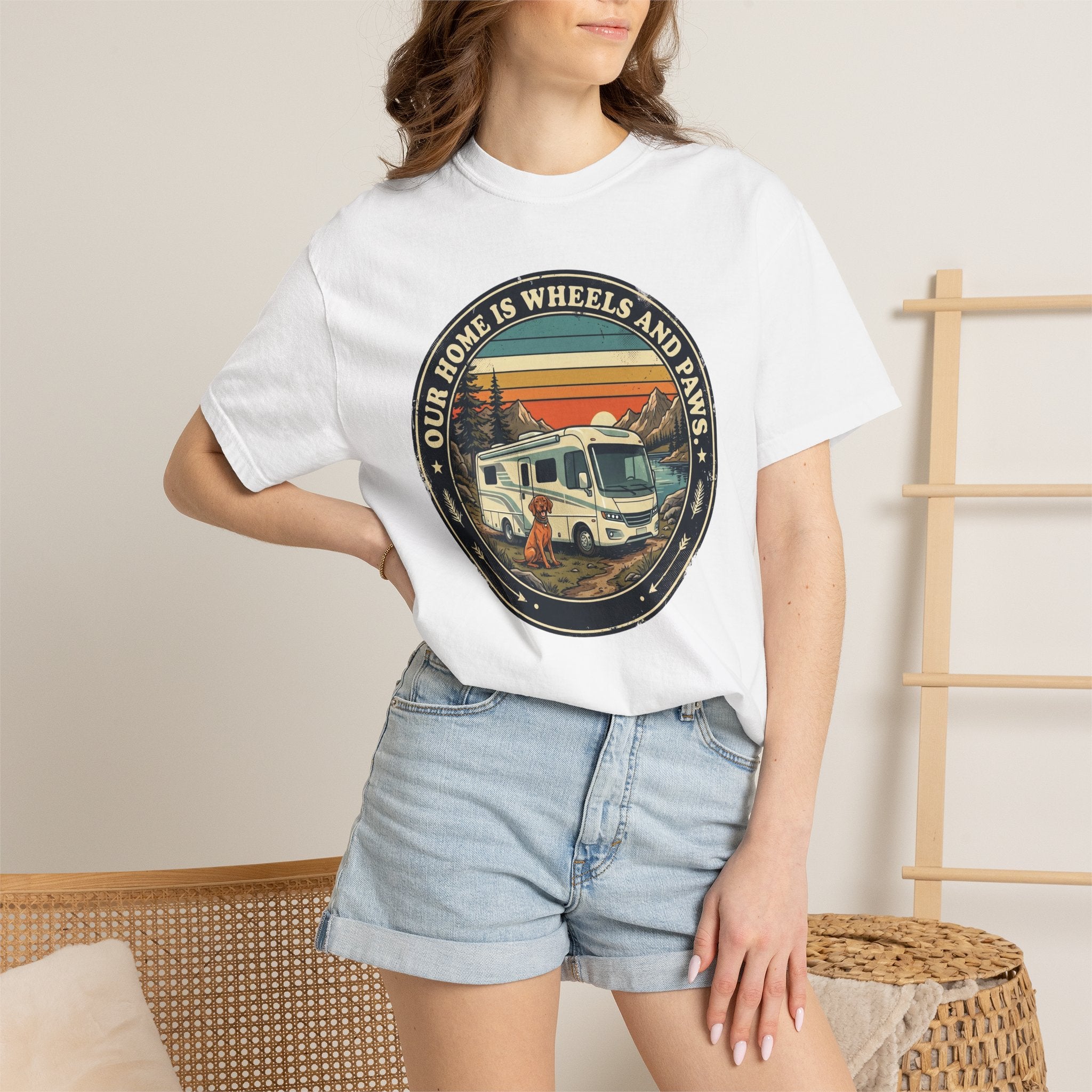 Our Home Is Wheels And Paws - T-Shirt