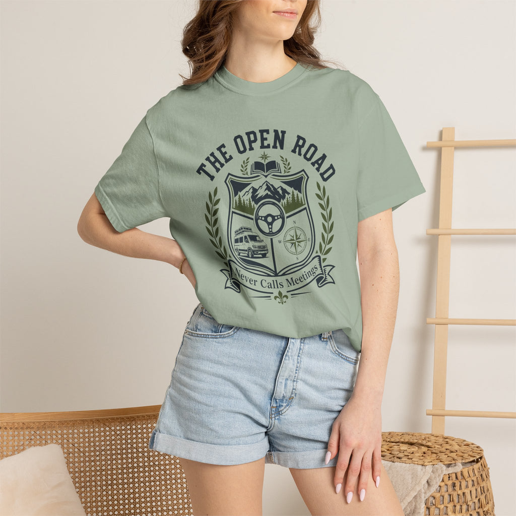 The Open Road Never Calls Meetings - T-Shirt