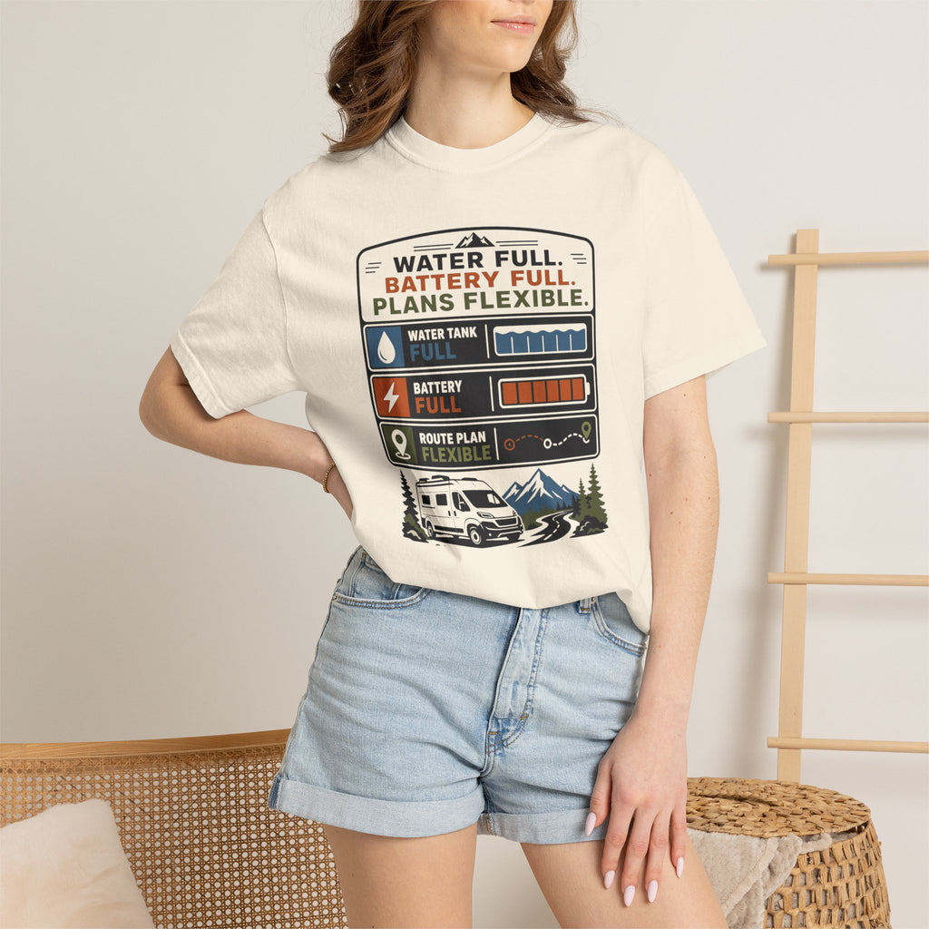 Water Full Battery Full Plans Flexible - T-Shirt