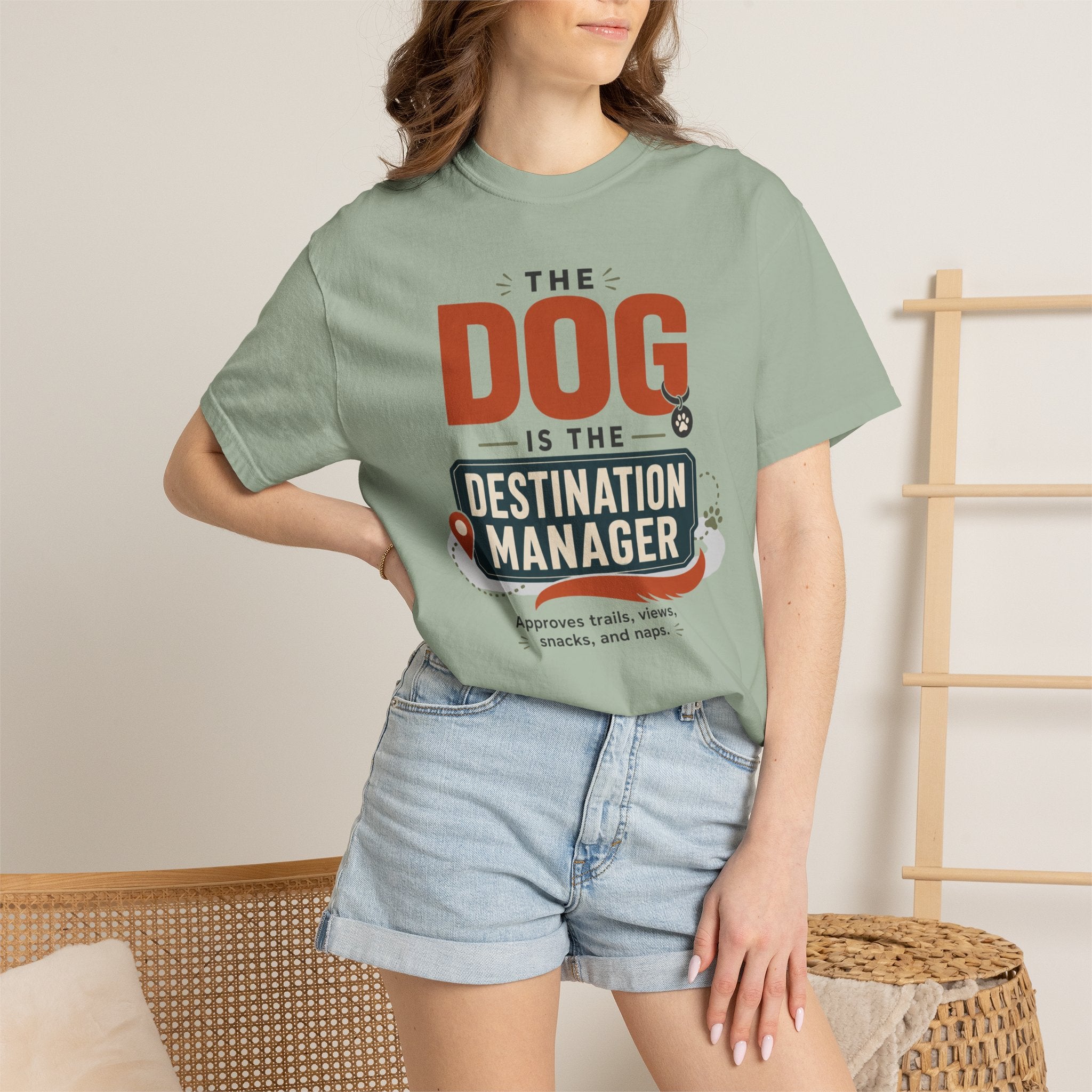 The Dog Is The Destination Manager - T-Shirt