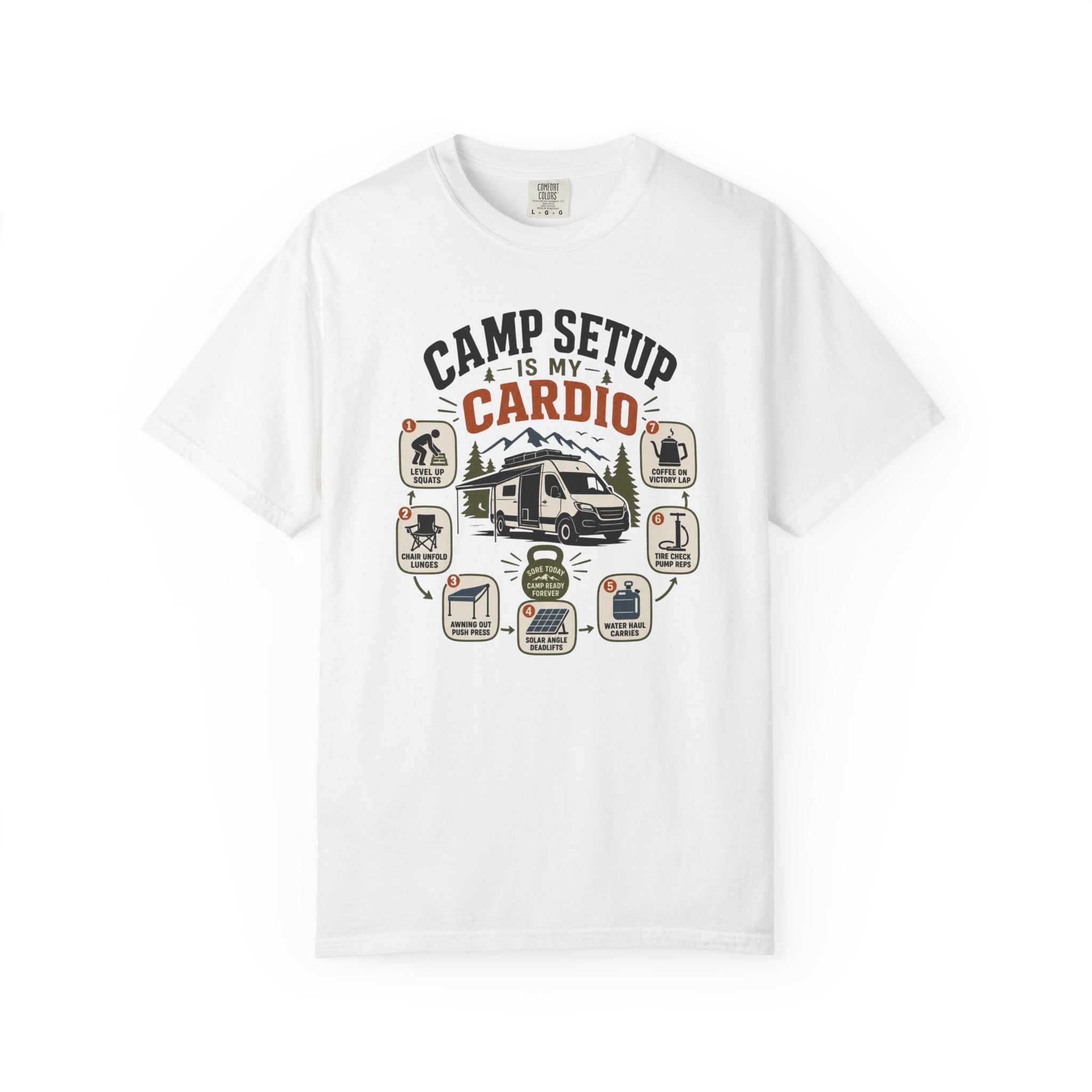Camp Setup Is My Cardio - T-Shirt