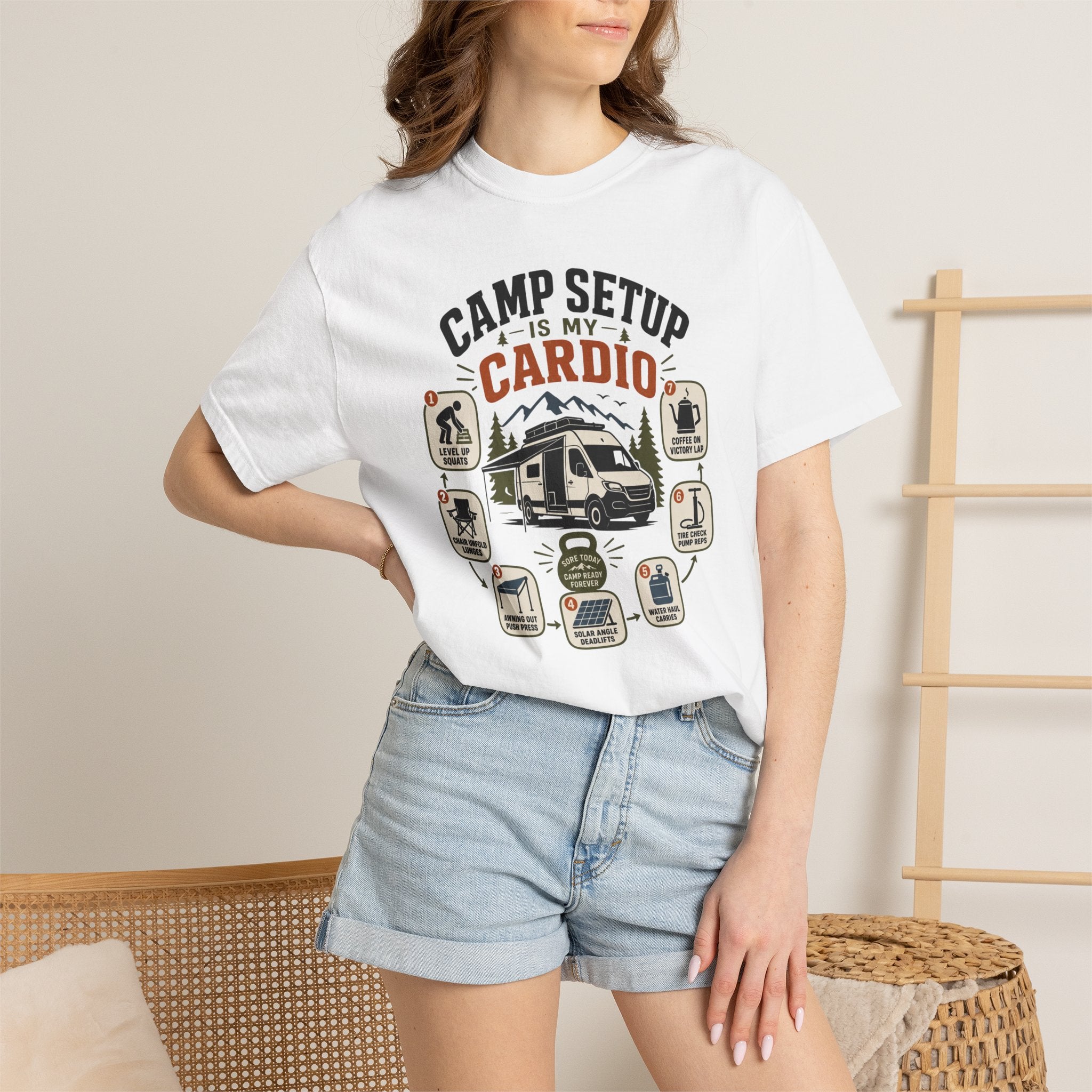 Camp Setup Is My Cardio - T-Shirt