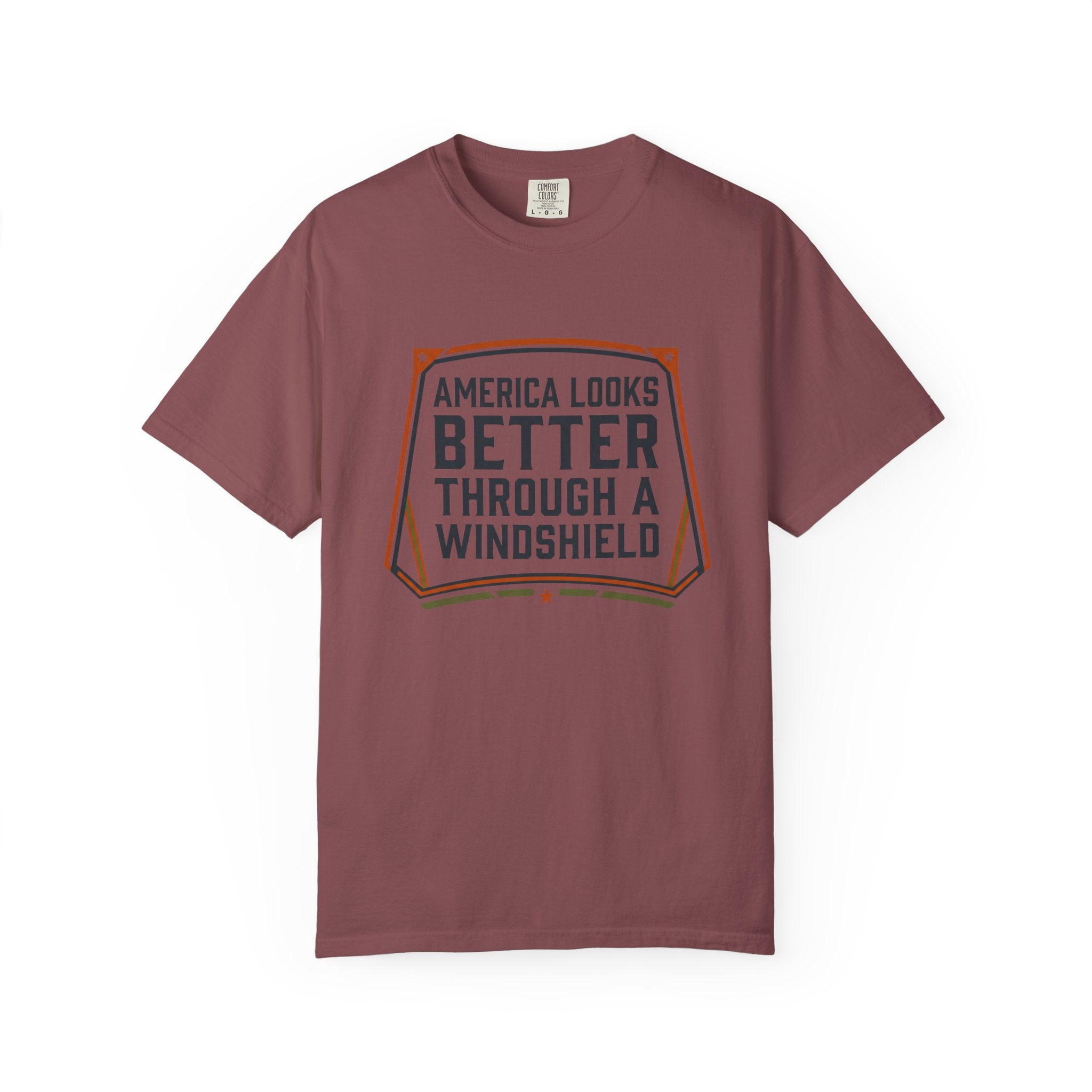 America Looks Better Through A Windshield - T-Shirt