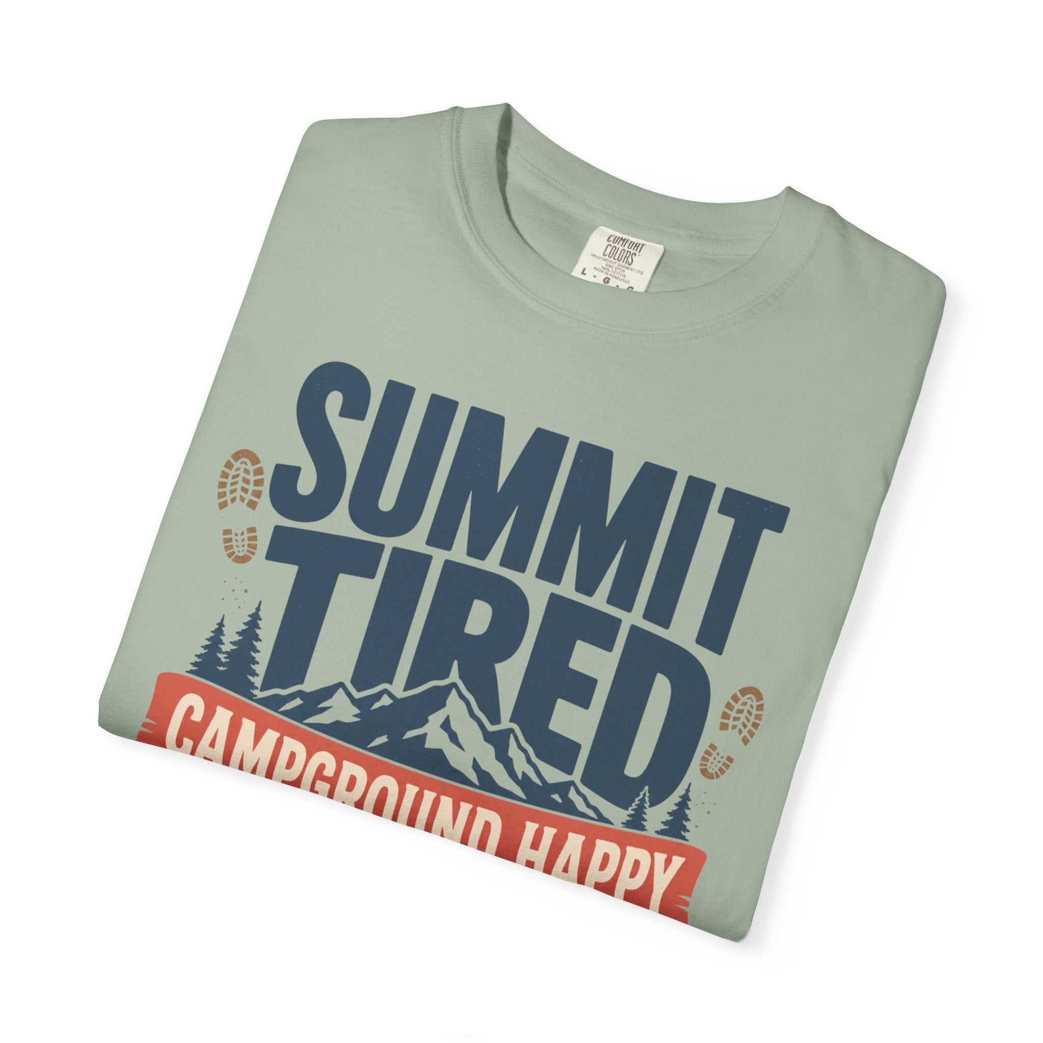 Summit Tired Campground Happy - T-Shirt