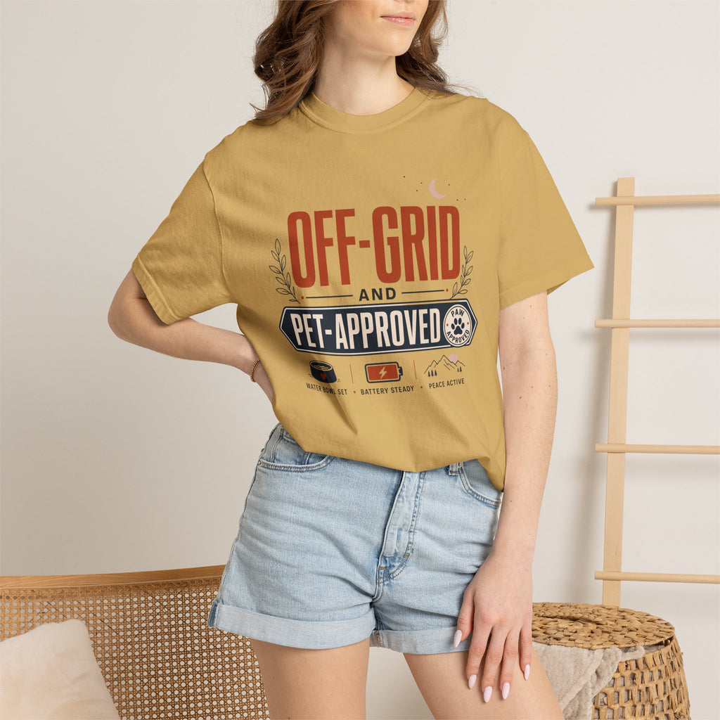 Off Grid And Pet Approved - T-Shirt