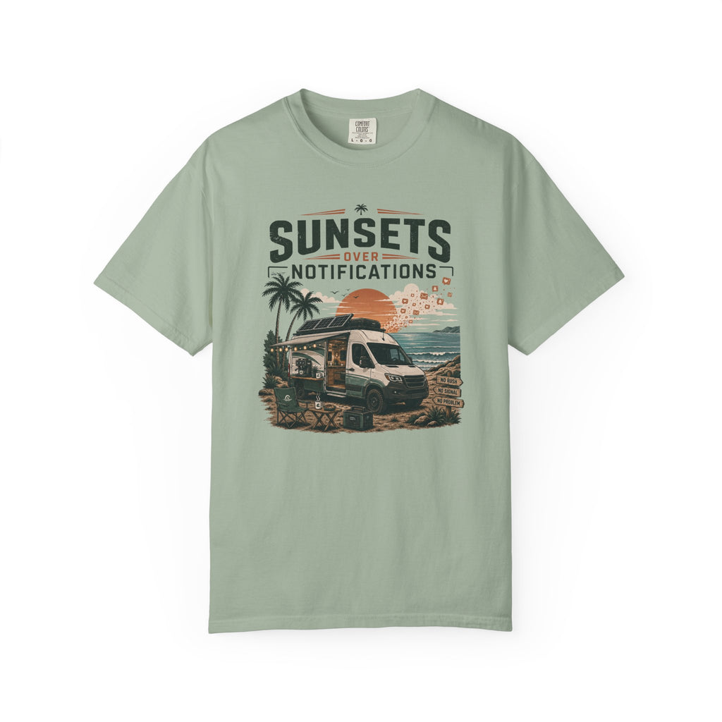 Sunsets Over Notifications - T-Shirt