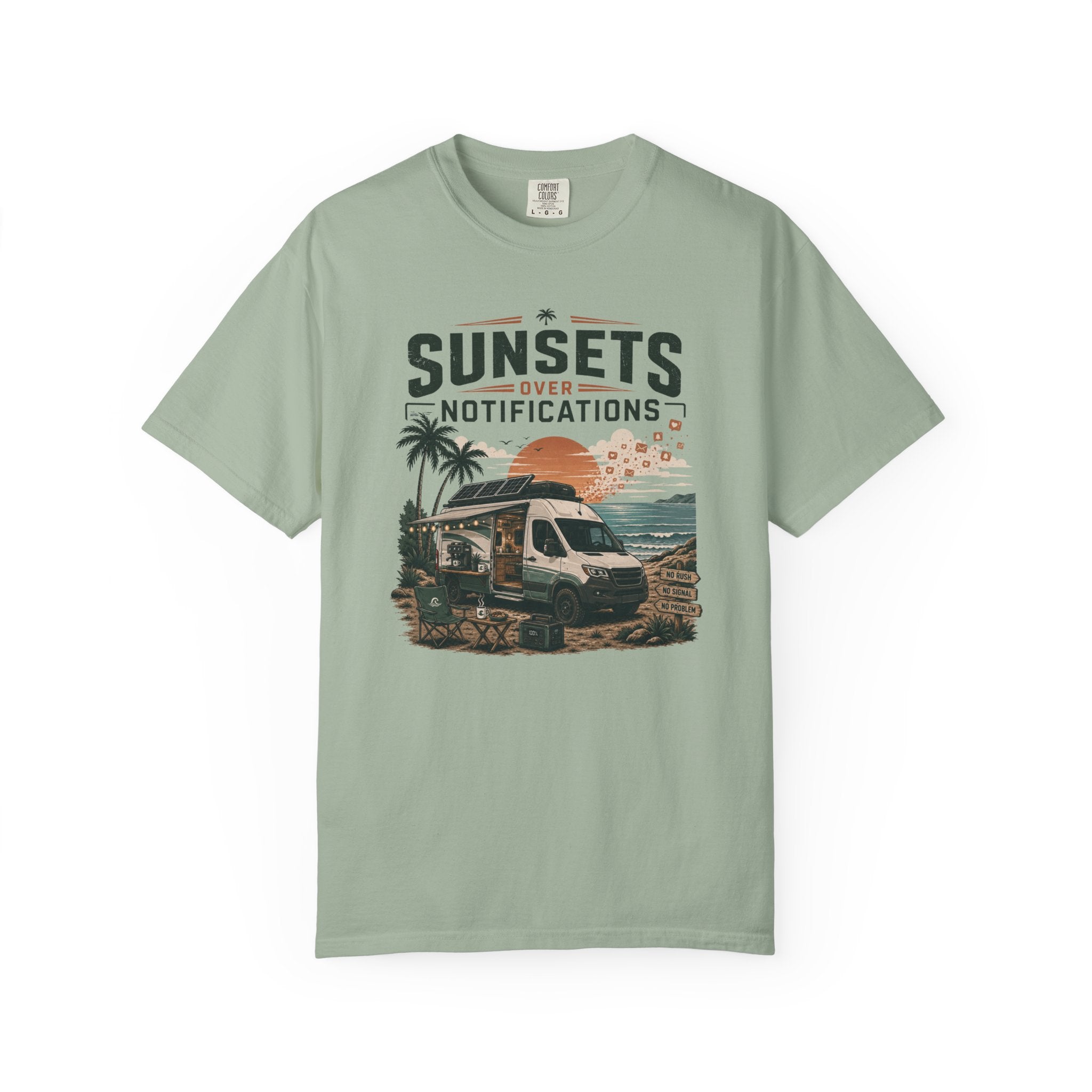 Sunsets Over Notifications - T-Shirt