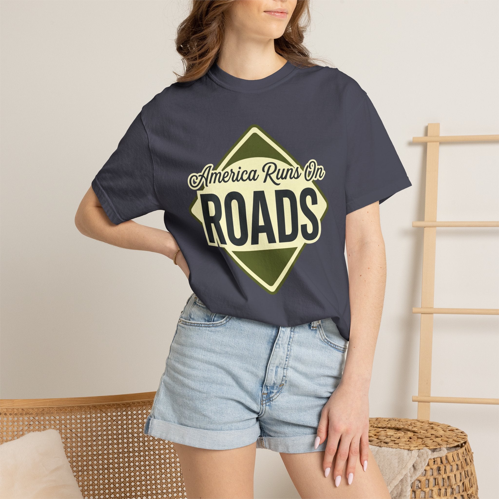 America runs On Roads - T-Shirt