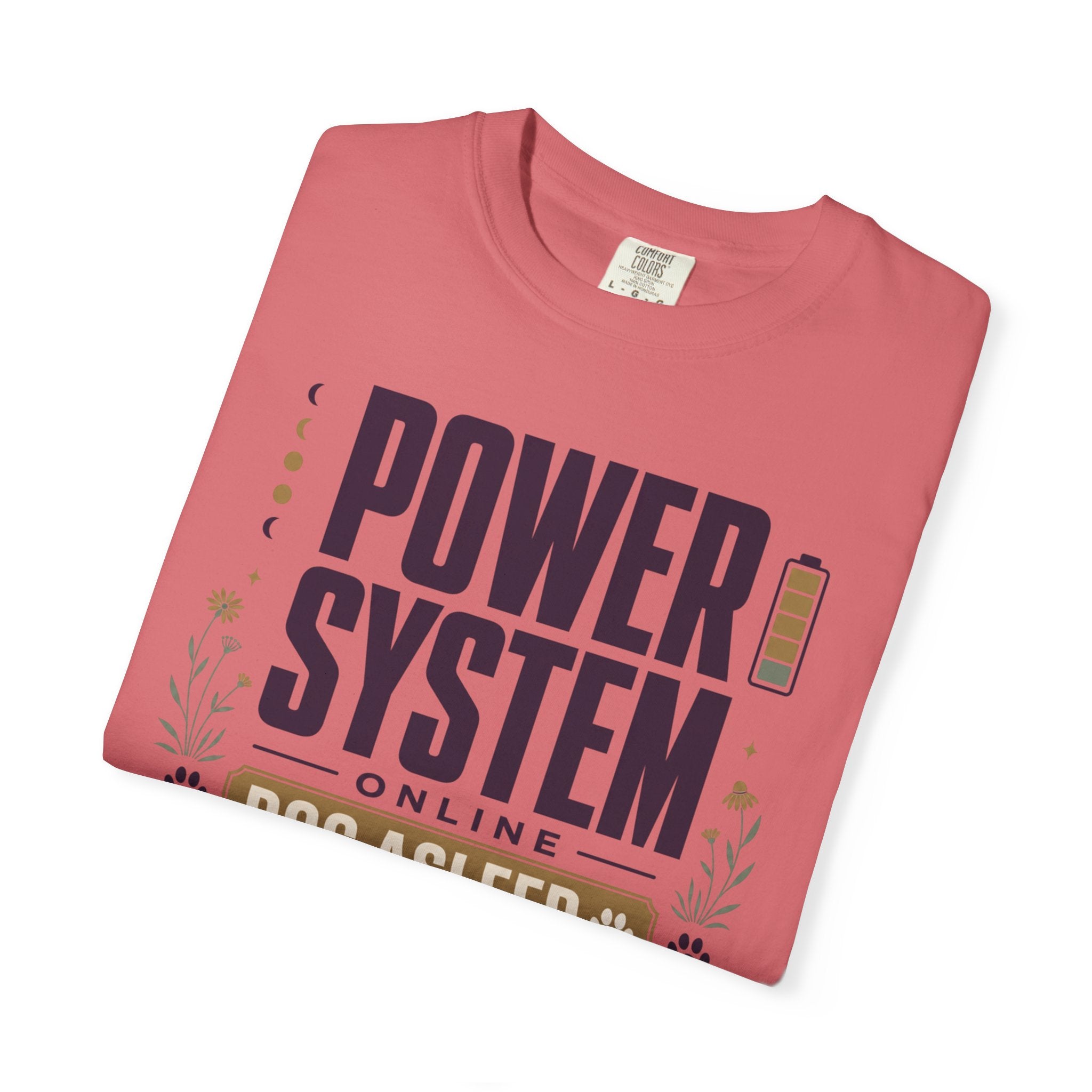 Power System Online Dog Asleep - T-Shirt