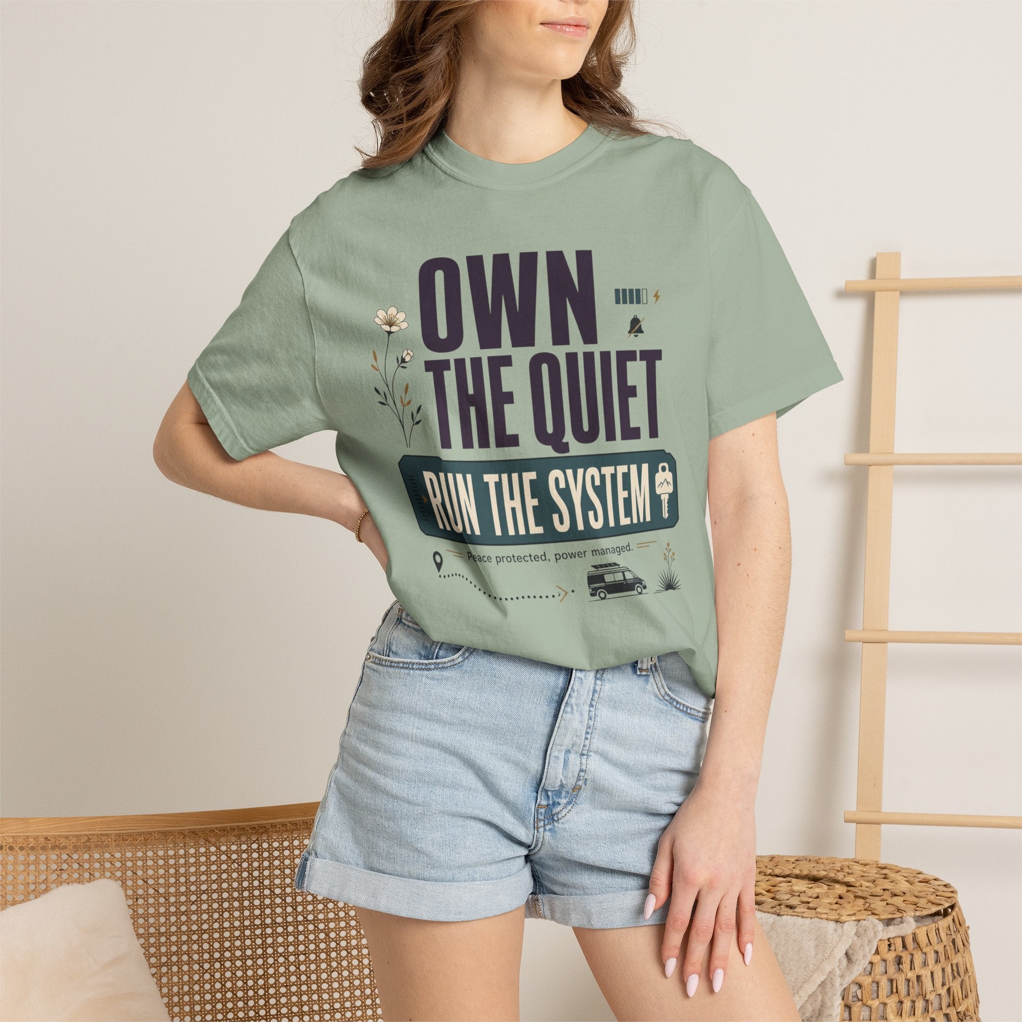 Own The Quiet Run The System - T-Shirt