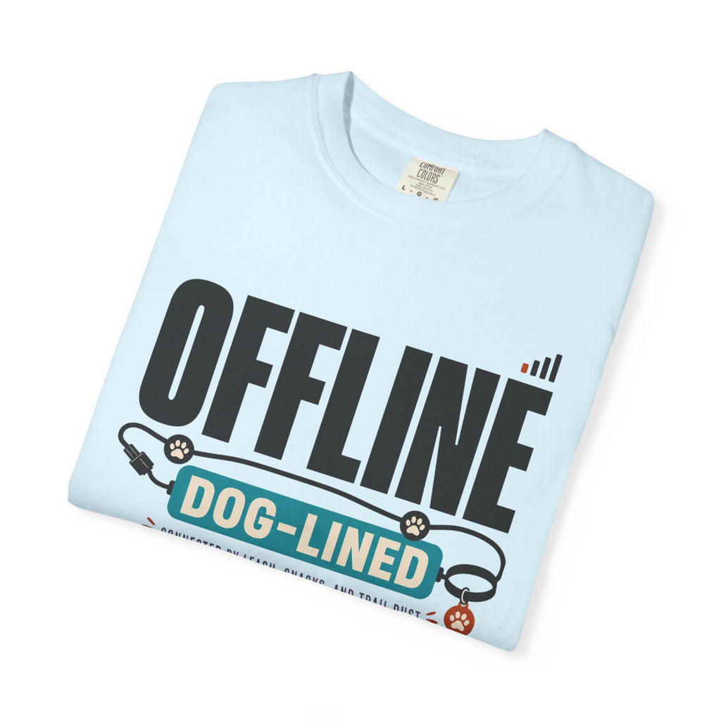 Offline But Dog Lined - T-Shirt