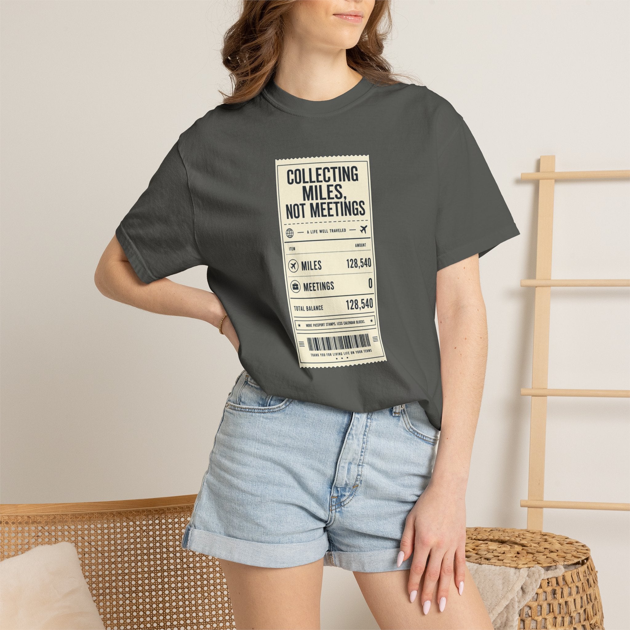 Collecting Miles Not Meetings - T-Shirt