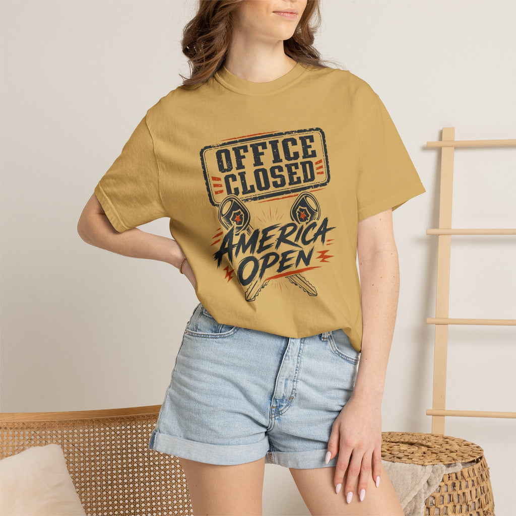 Office Closed America Open - T-Shirt