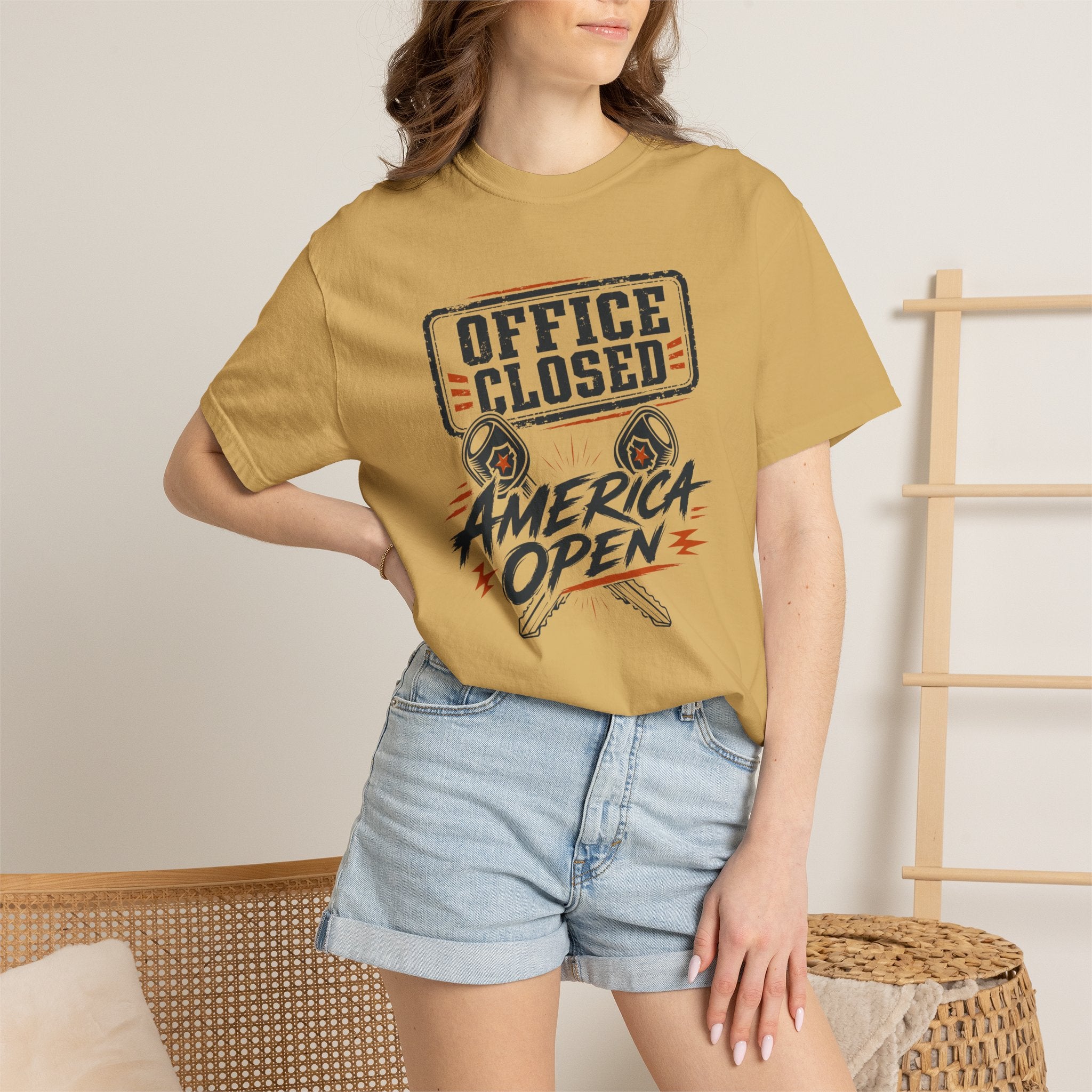 Office Closed America Open - T-Shirt