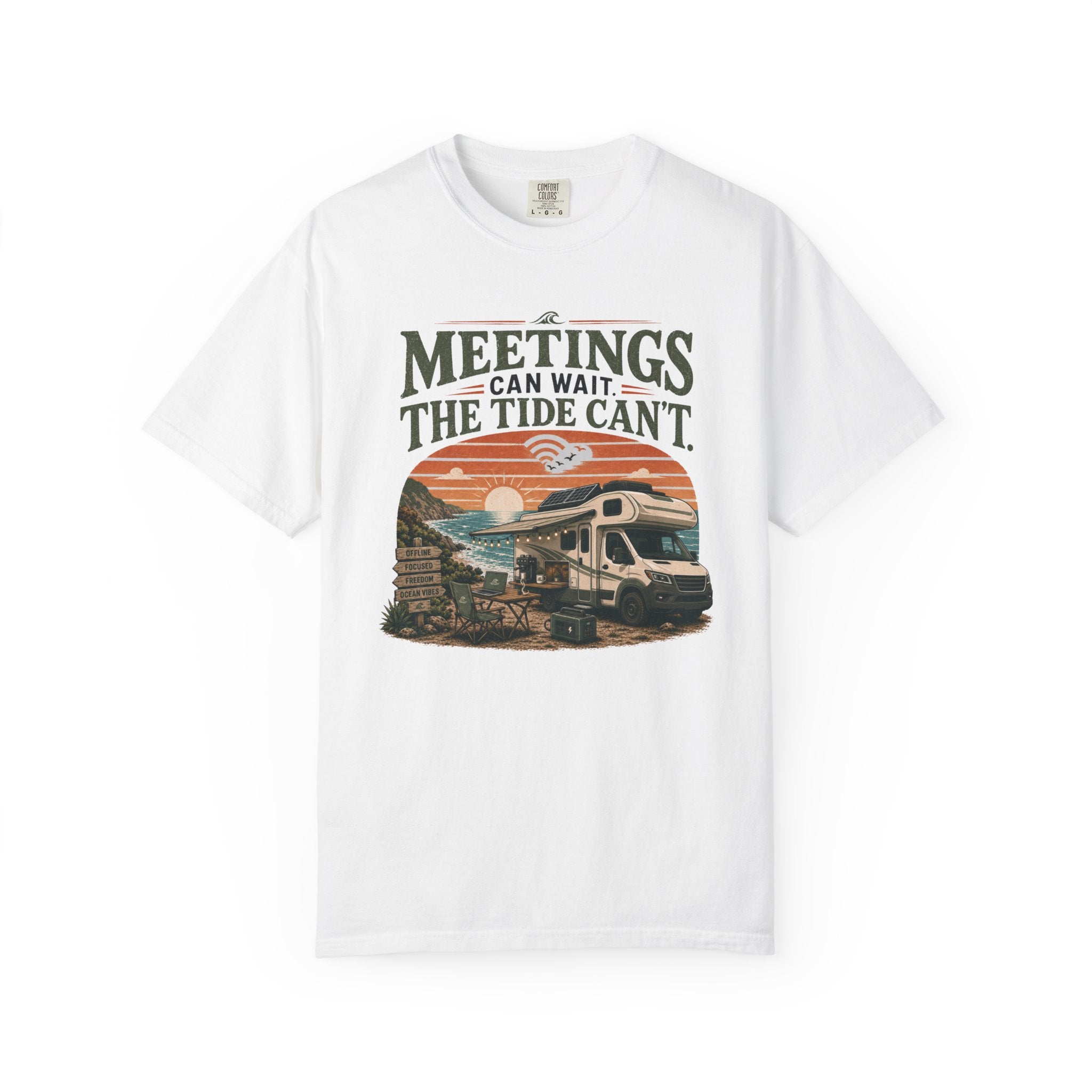 Meetings Can Wait The Tide Can't - T-Shirt