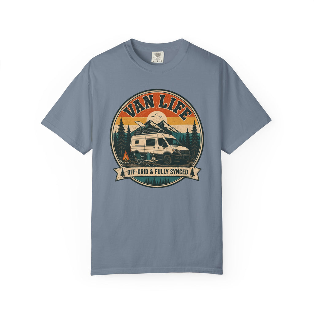 Van Life Offgrid And Fully Synced - T-Shirt